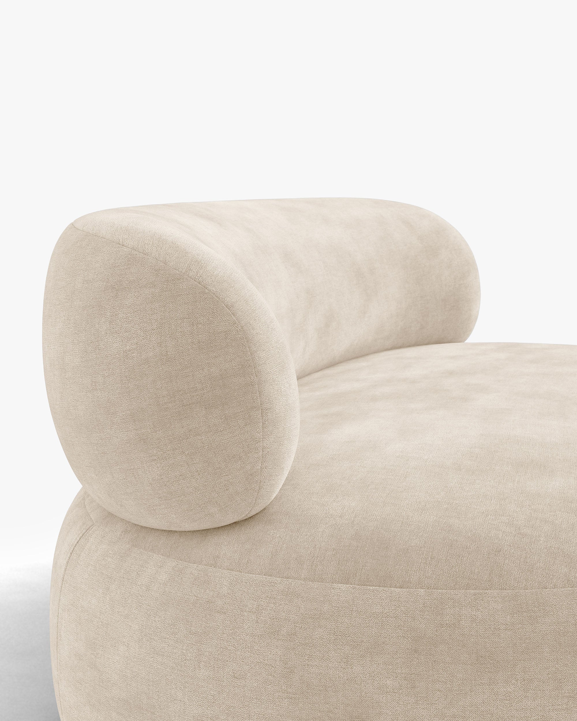 Sofa 3-osobowa AURA jasnobeżowy szenil