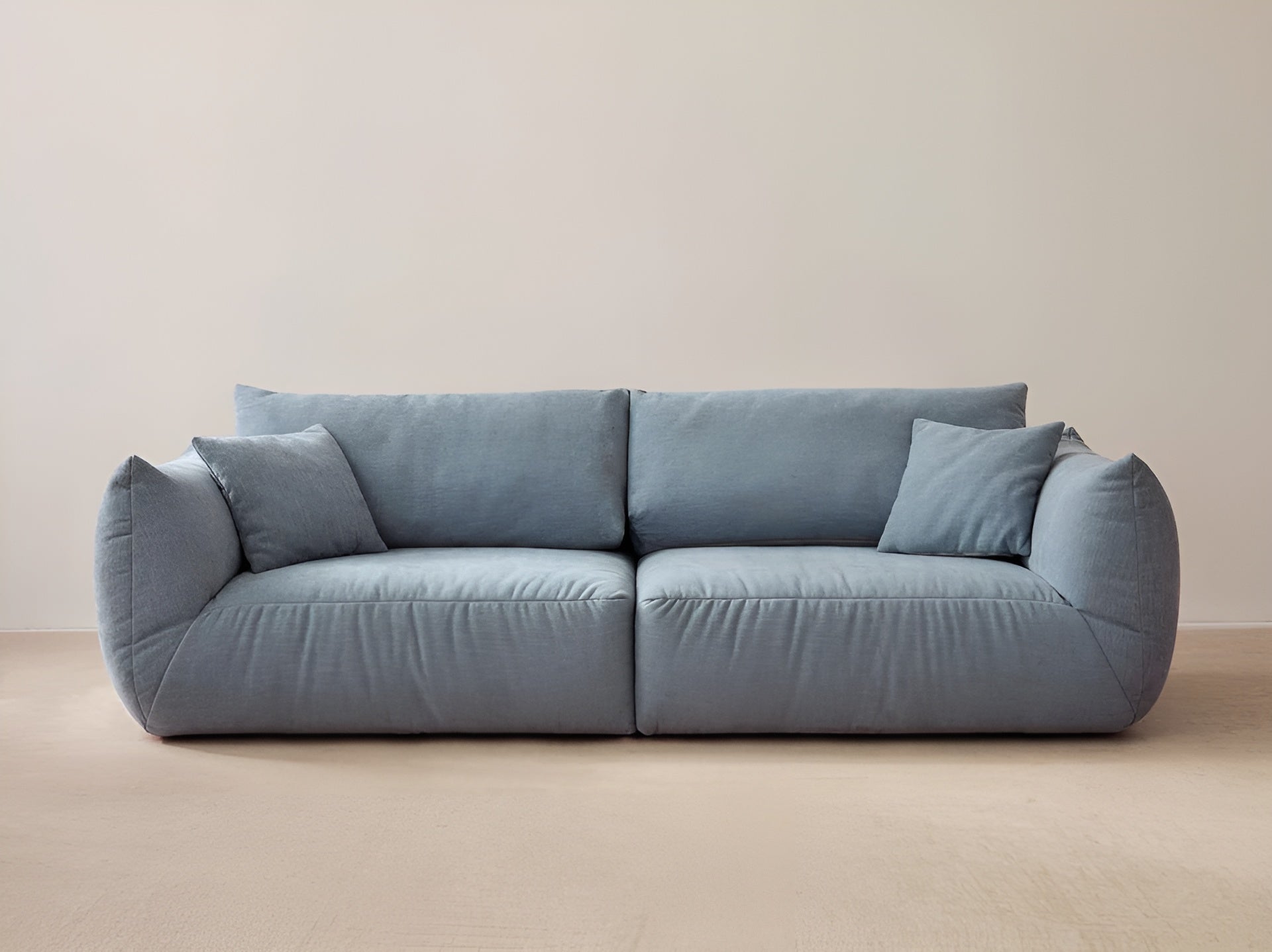Sofa 4-Sitzer CHRIS hellblaues Chenille