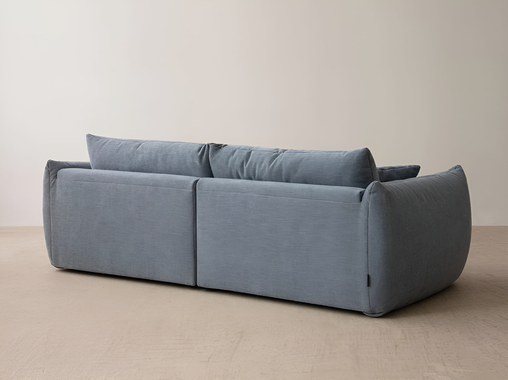 Sofa 4-Sitzer CHRIS hellblaues Chenille