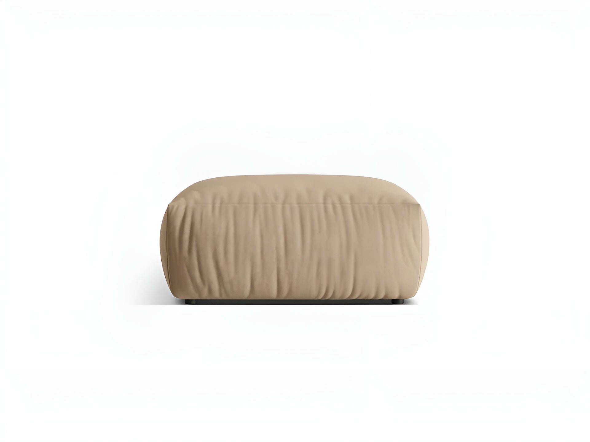 CHRIS sandy velvet pouf