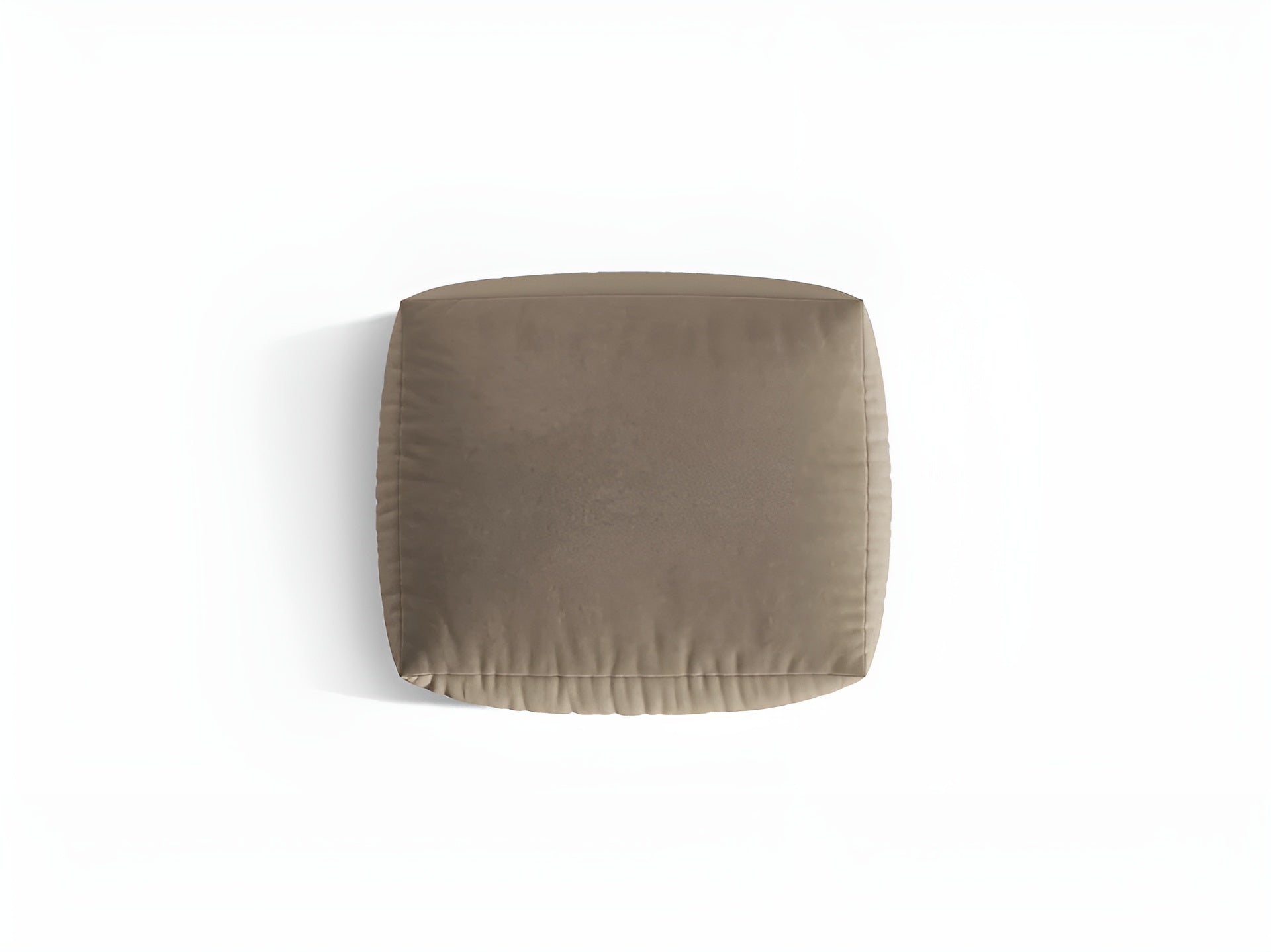 Samt Pouf CHRIS hellbraun