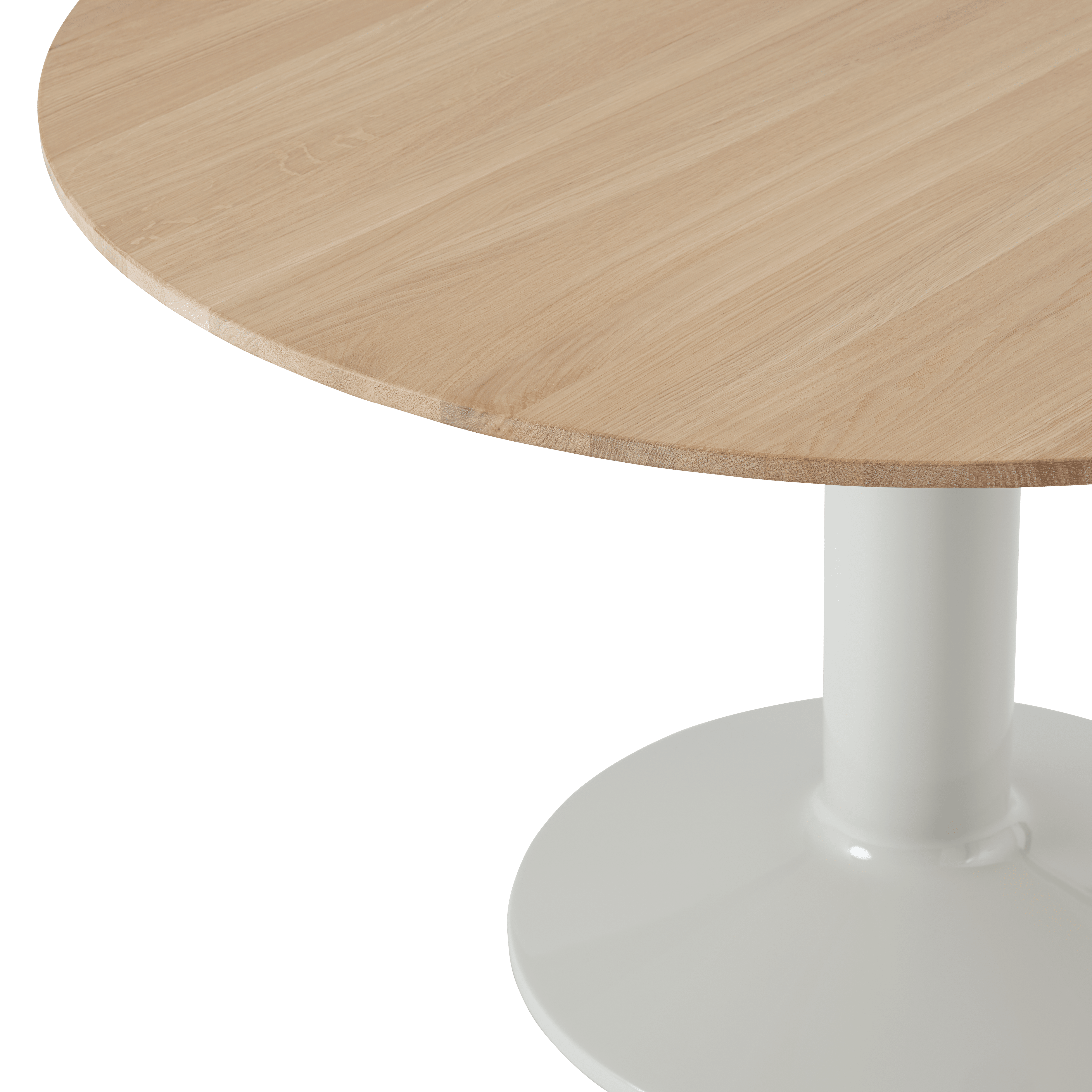 Round Table MIDST Oiled Oak with Gray Base