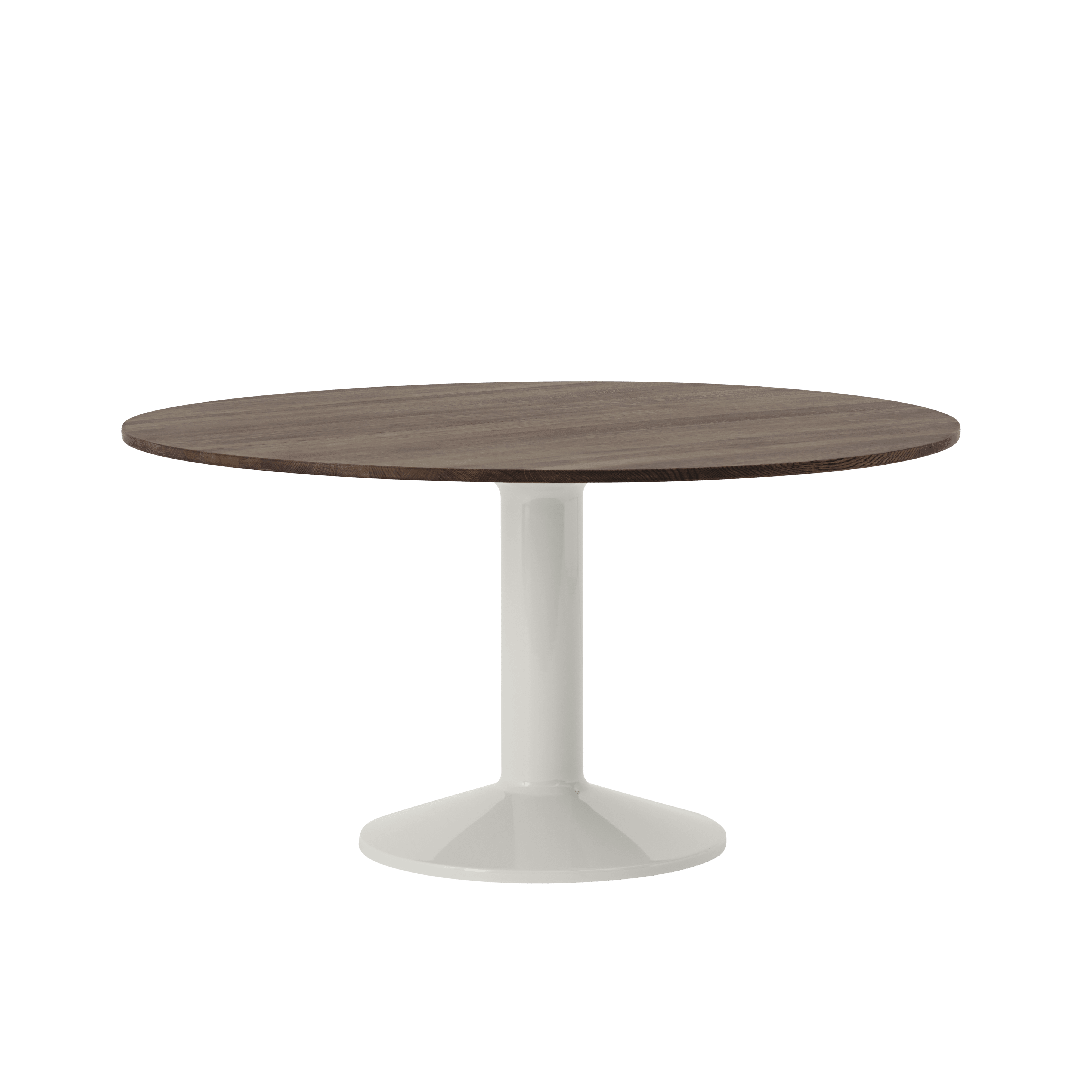 Round Table MIDST dark oiled oak with gray base