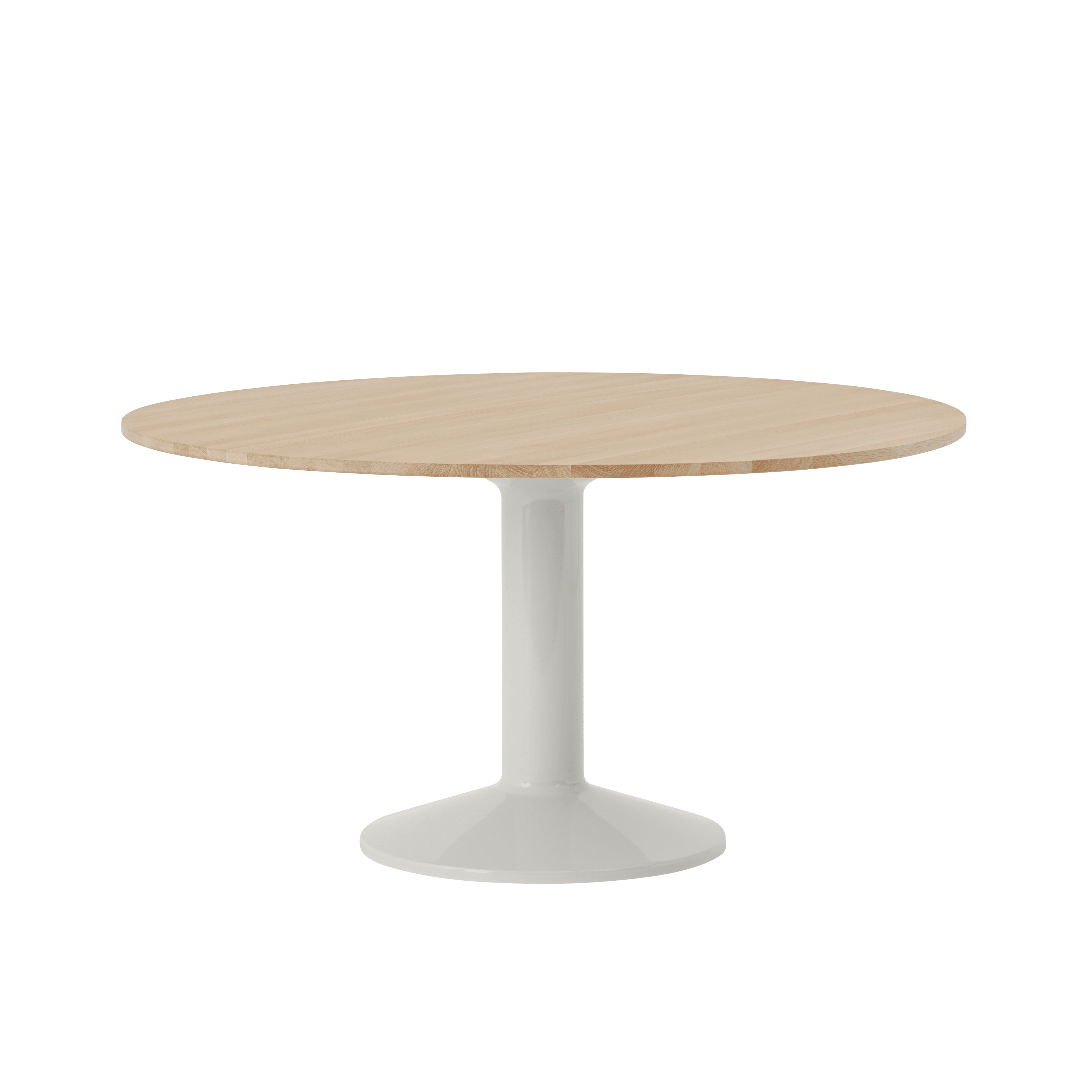 Round Table MIDST Oiled Oak with Gray Base
