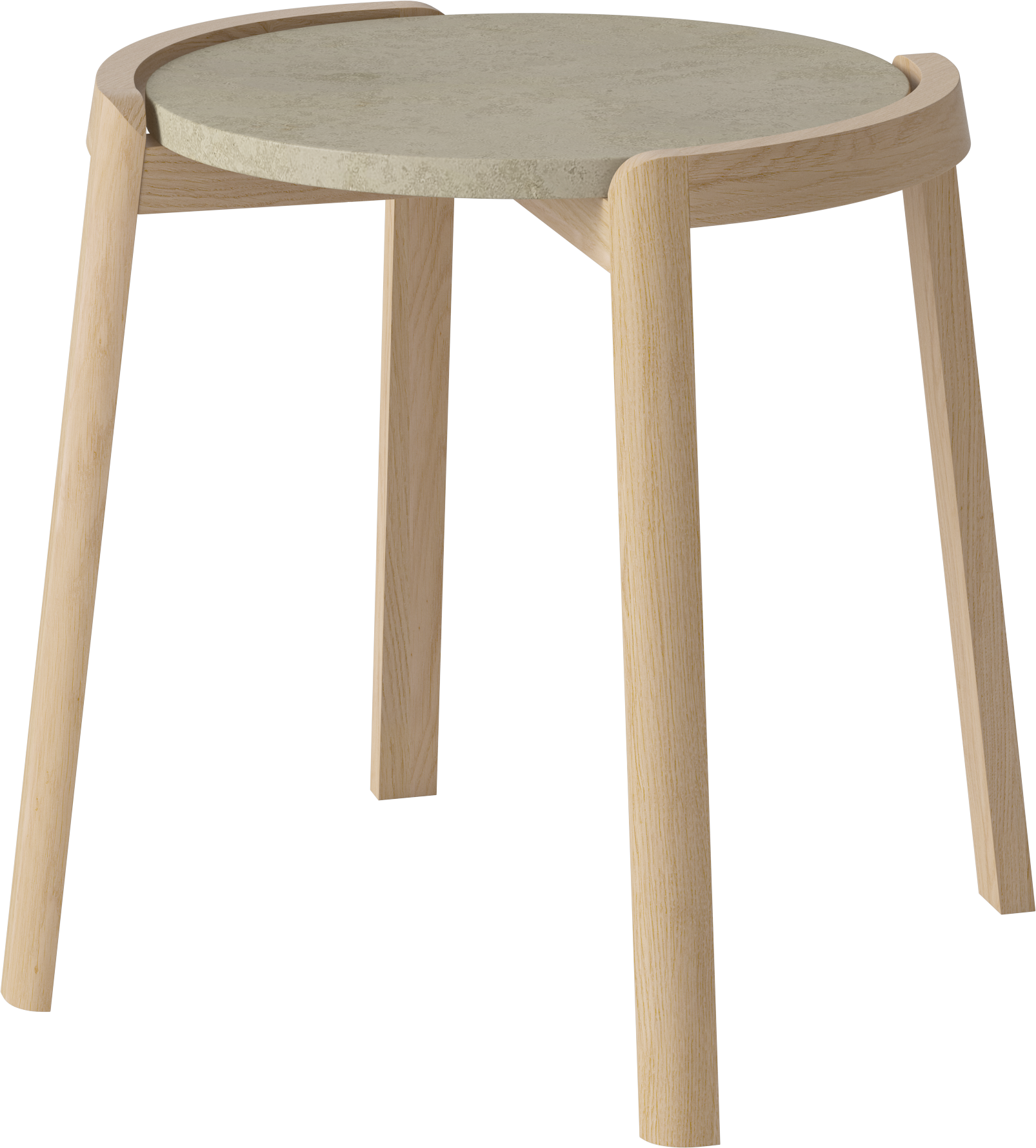 Couchtisch Mix Marmor mit gebleichtem Eichenholz
