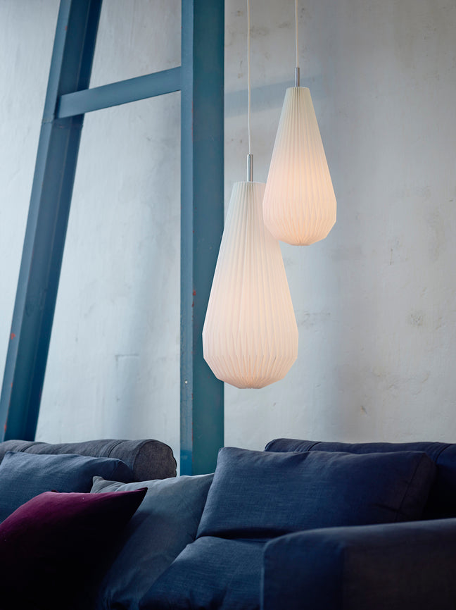 Pendelleuchte MODELL 181 KOMET weiß mit Gold