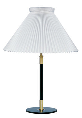 Table lamp MODEL 352 white with black and gold base