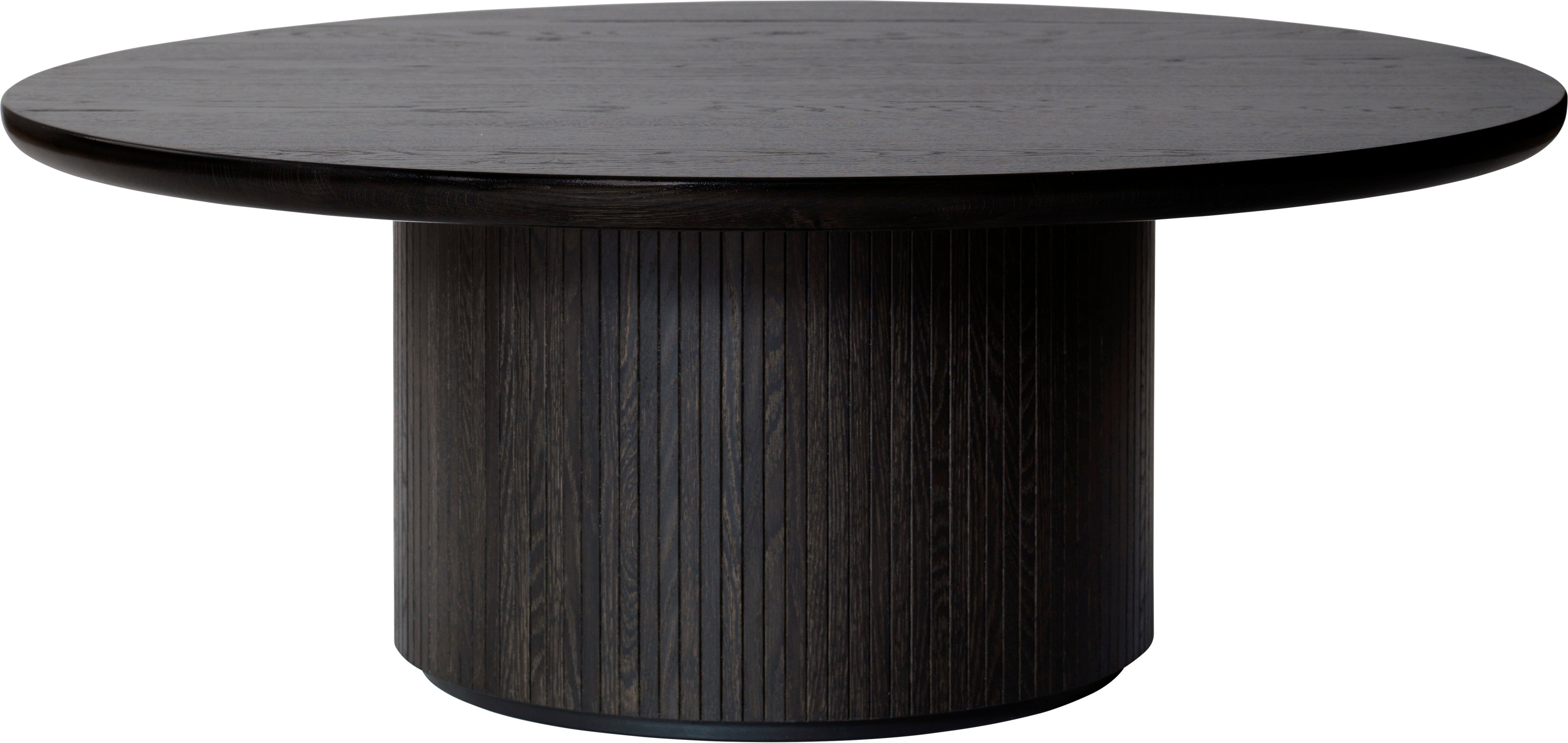 Couchtisch MOON schwarz Eichenfurnier
