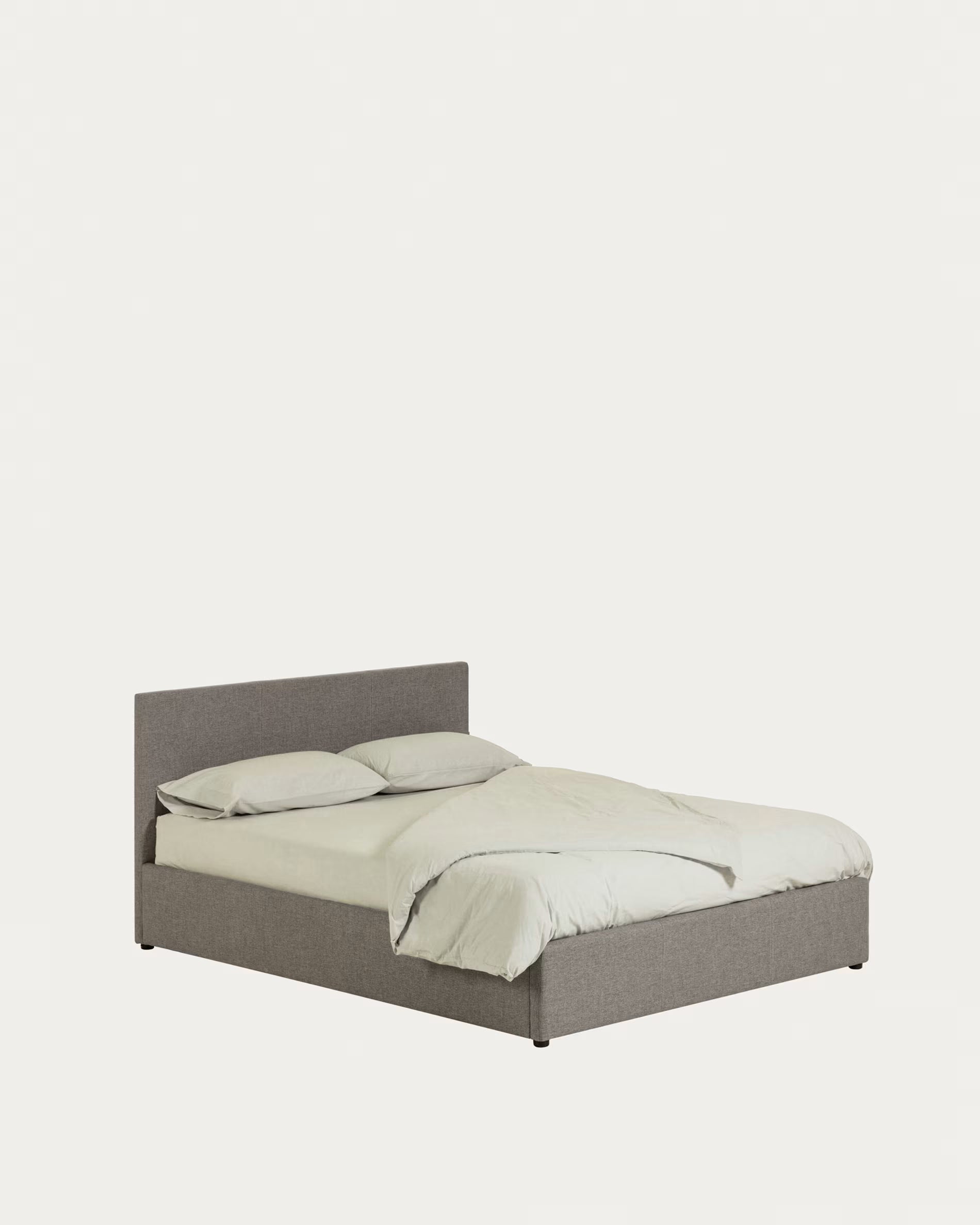 Bett mit Stauraum NAHIRI grau