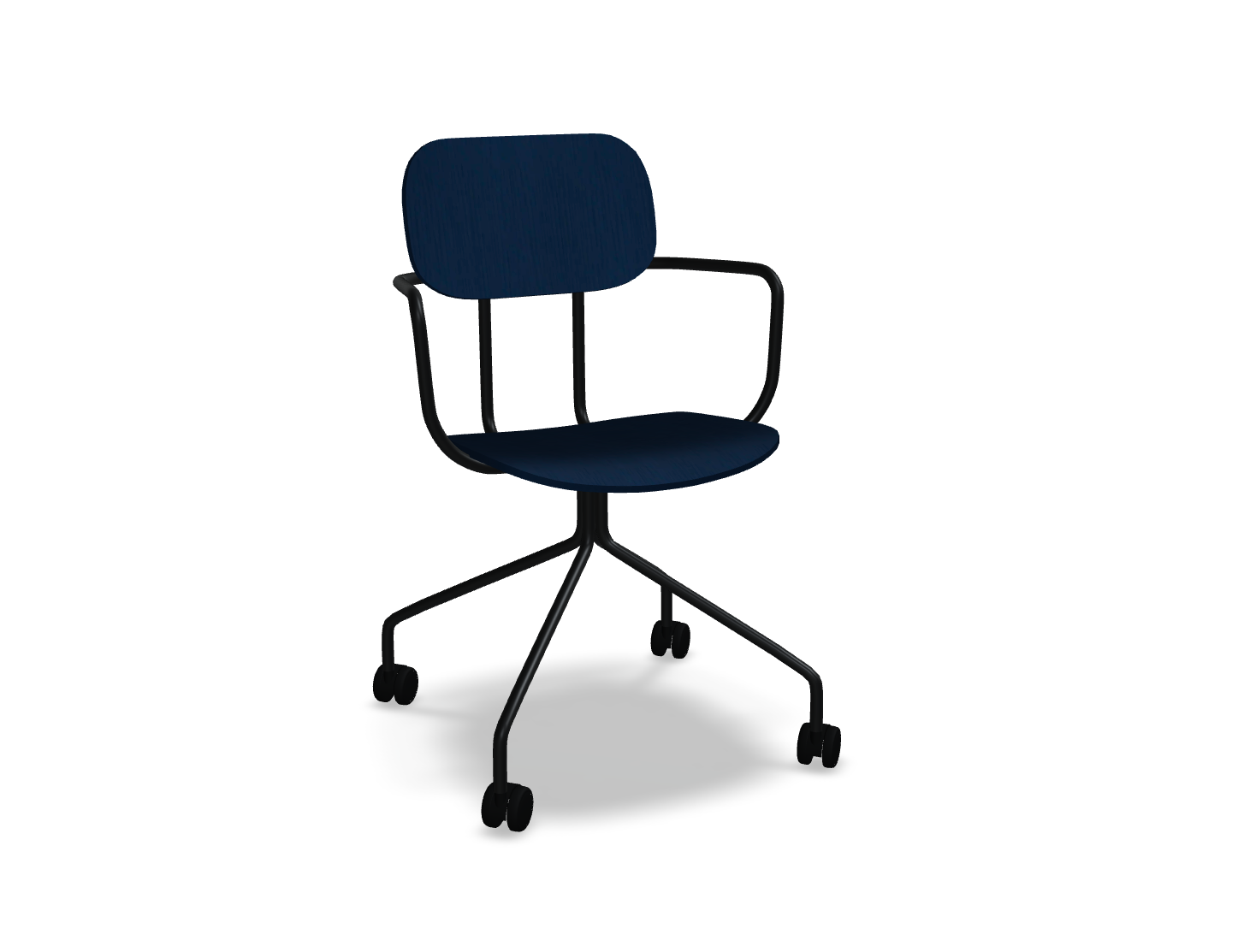 Krzesło biurowe NEW SCHOOL czarna podstawa – .mdd