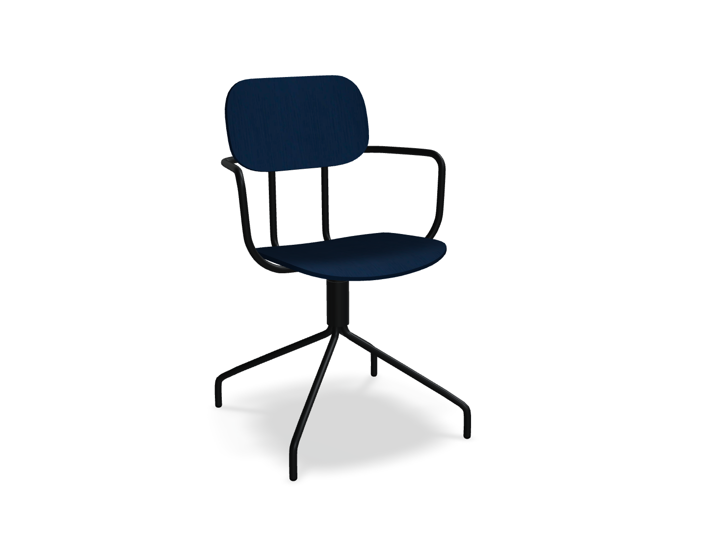 Krzesło obrotowe NEW SCHOOL czarna podstawa – .mdd