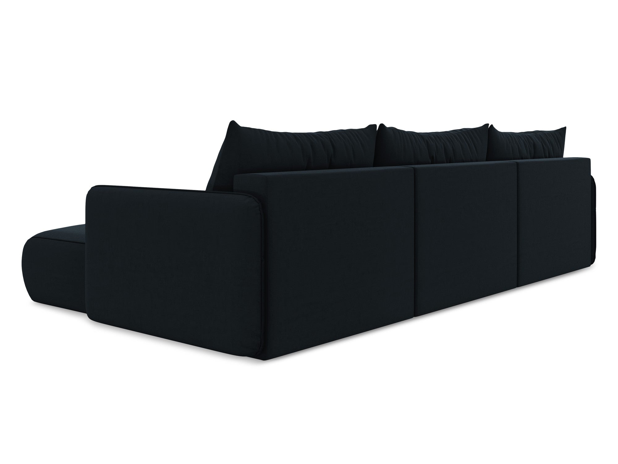 Panoramic Velvet Corner Sofa with Sleeping Function NANEA Royal Blue