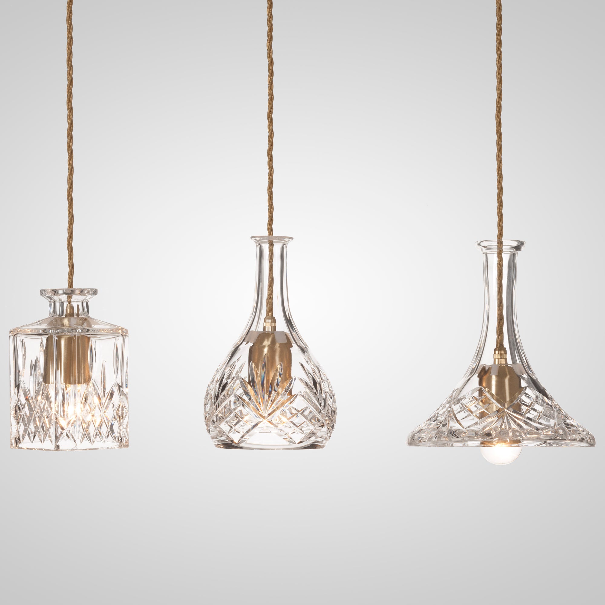 Lampa wisząca SQUARE DECANTERLIGHT szkło kryształowe