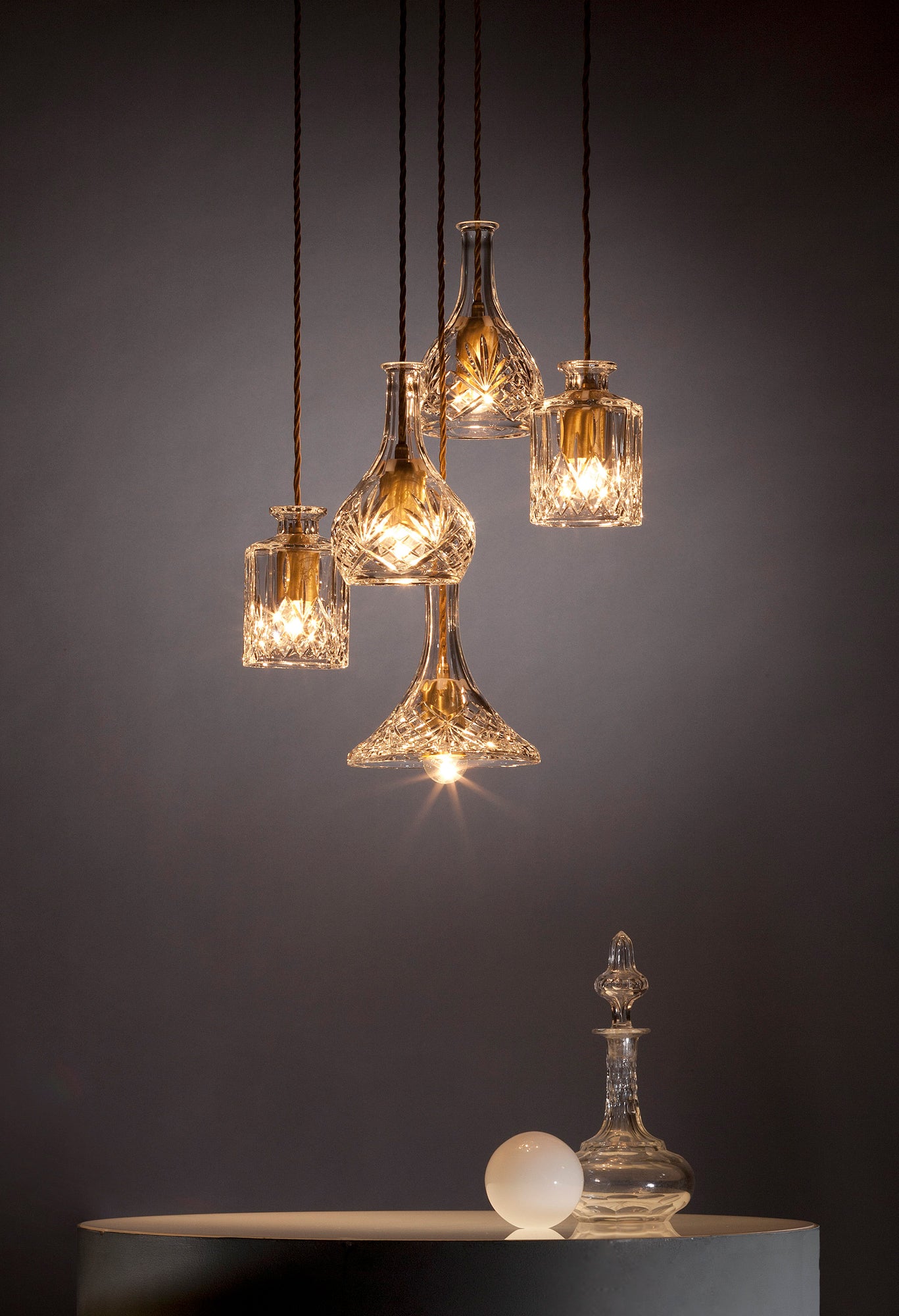 Lampa wisząca BELL DECANTERLIGHT szkło kryształowe