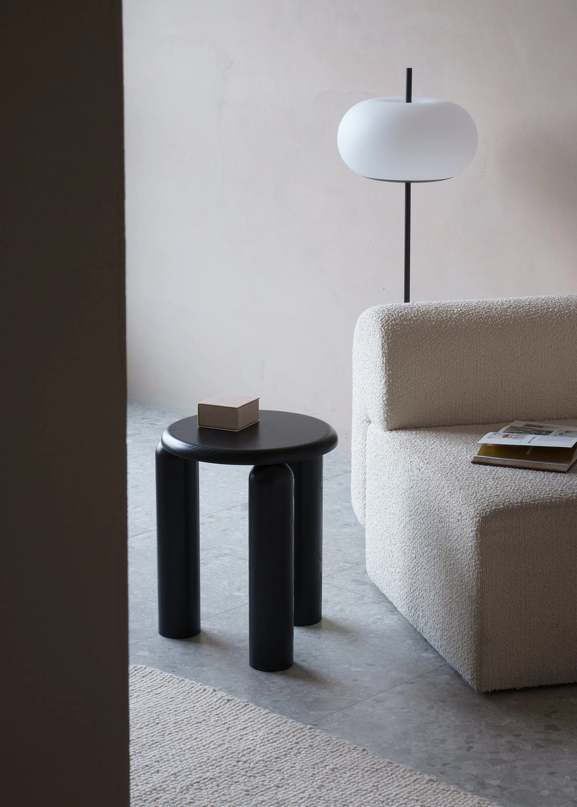 NEO Side Table Black Ash Wood