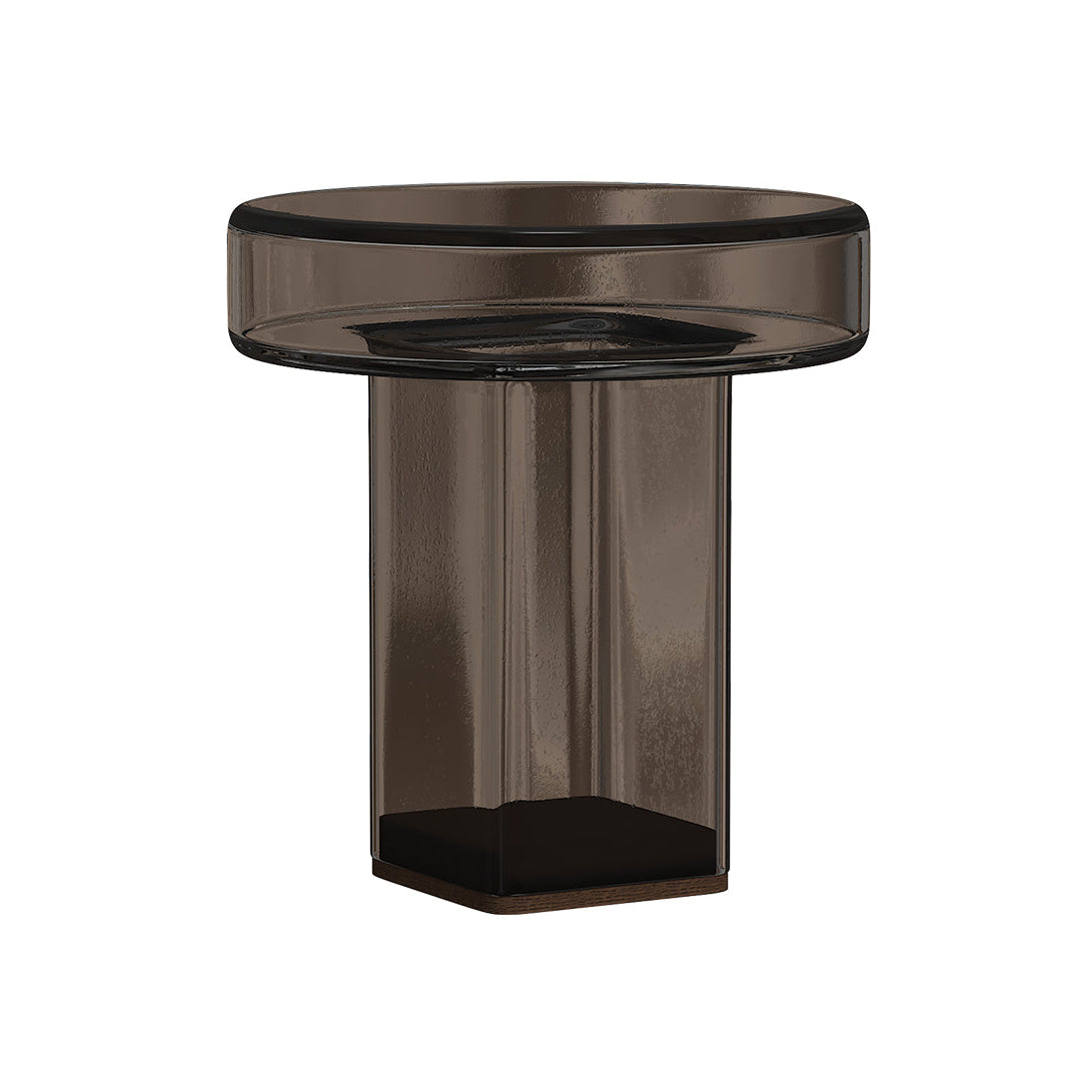 Beistelltisch NAKED rauchiges Glas