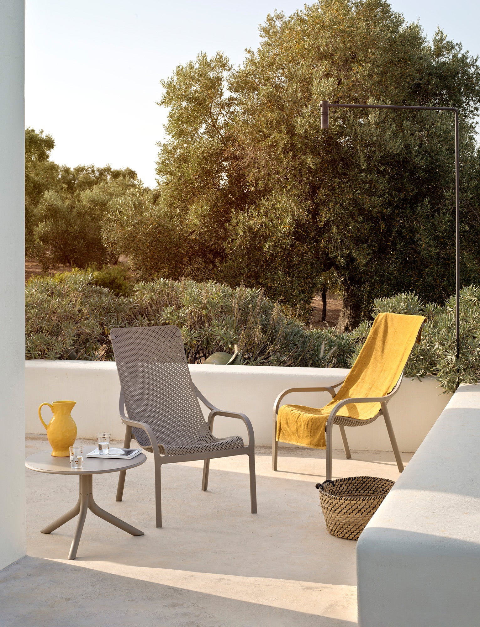 NET Outdoor Armchair White
