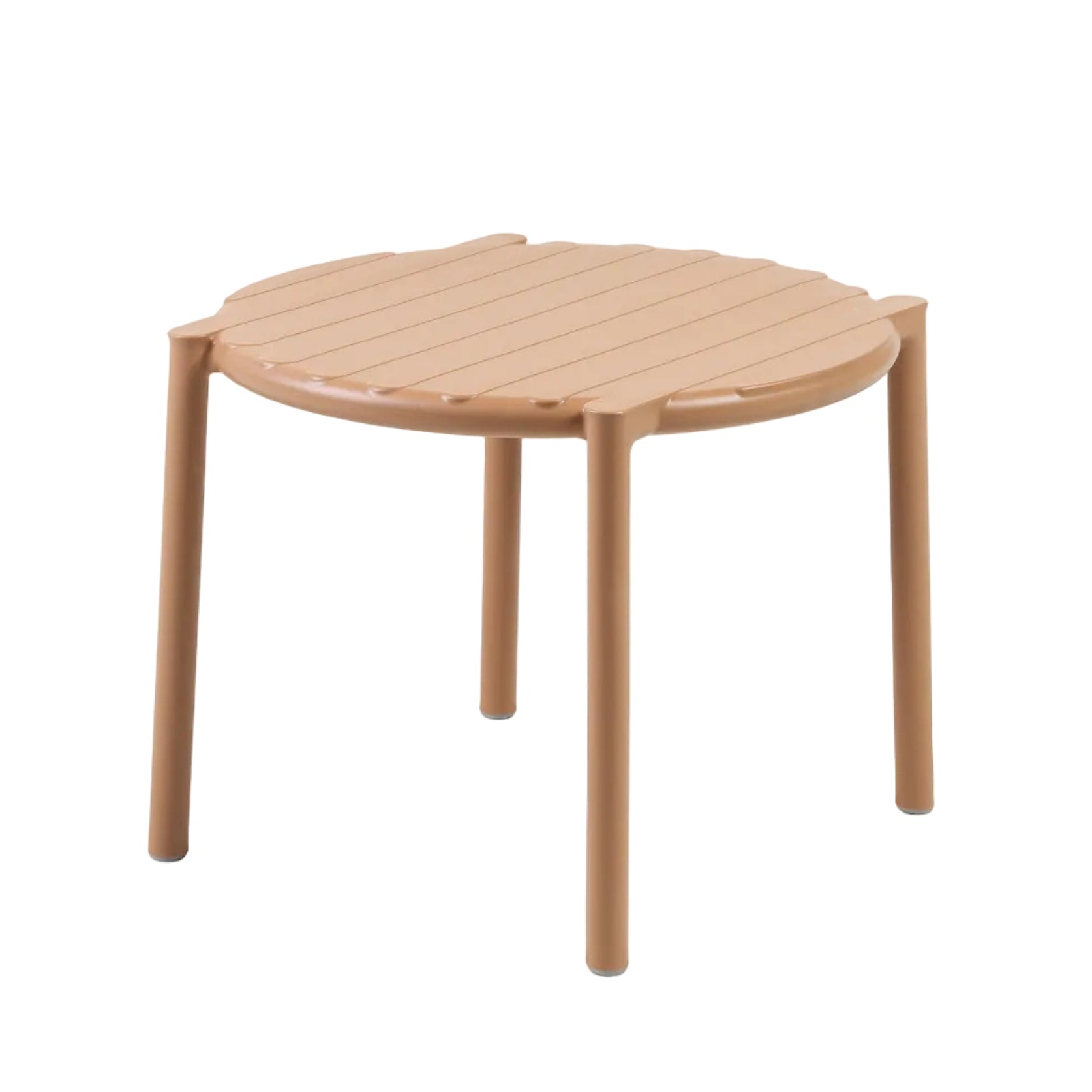 Round Outdoor Side Table DOGA Cappuccino