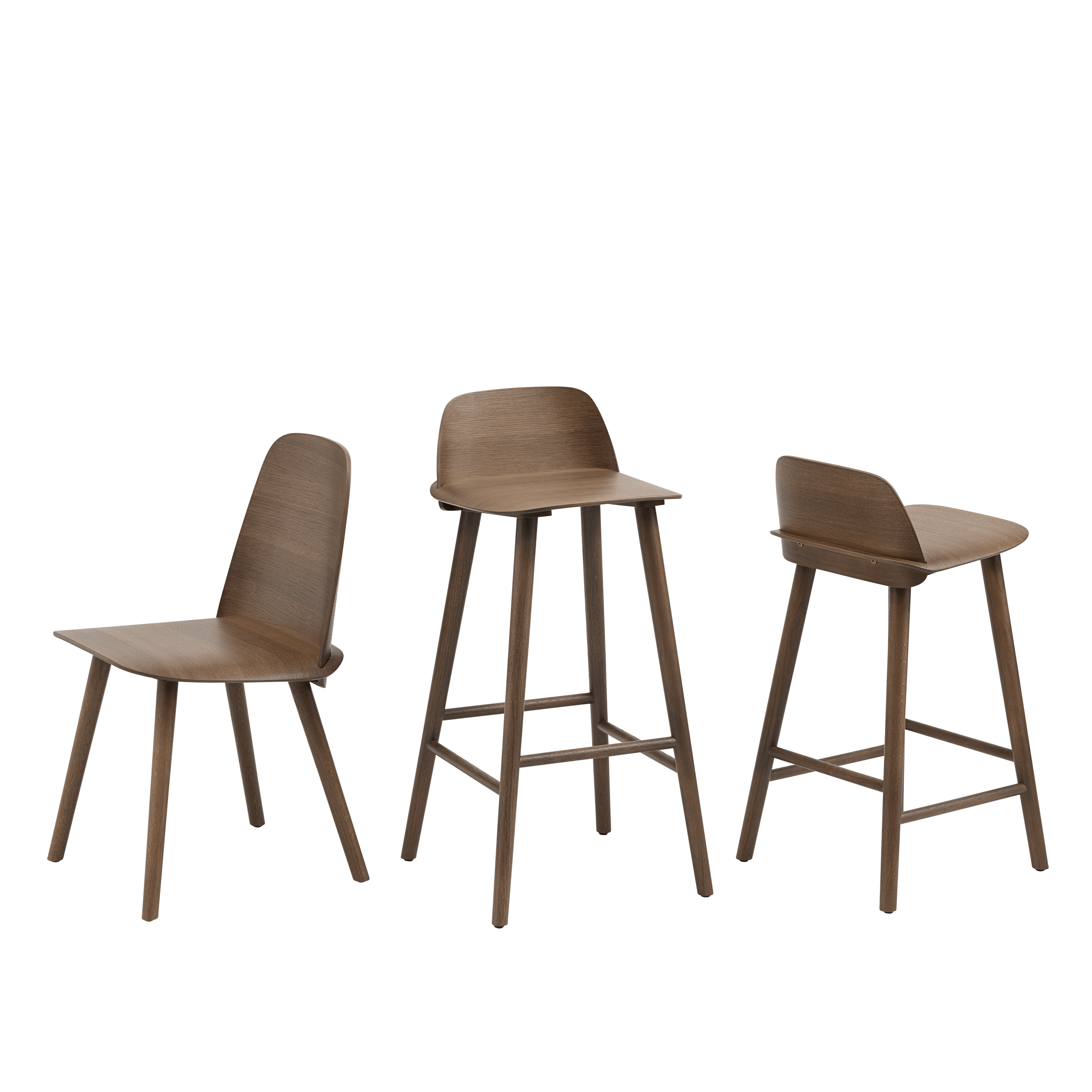 Stuhl NERD dunkles Eichenfurnier