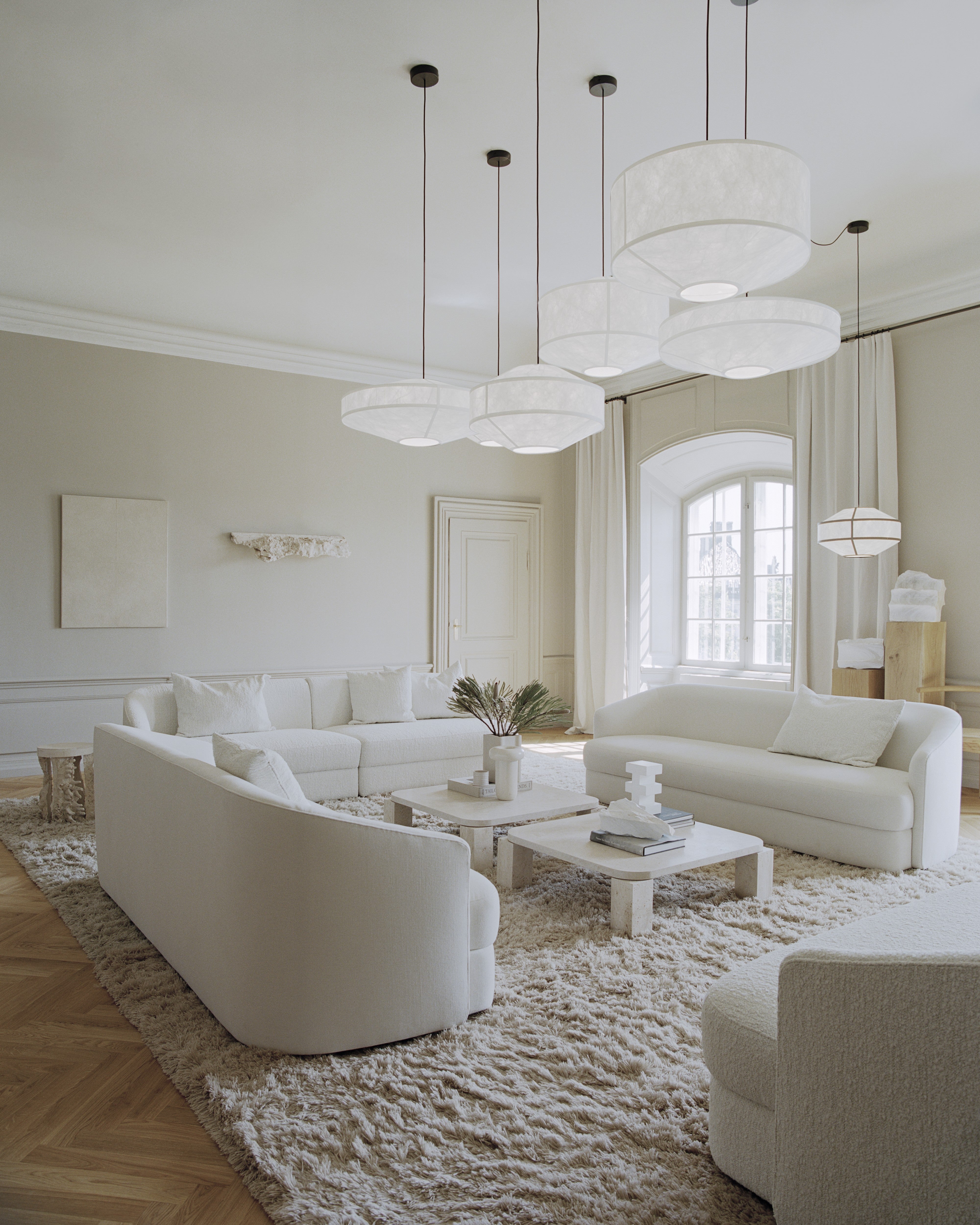 White Kite hanging lamp