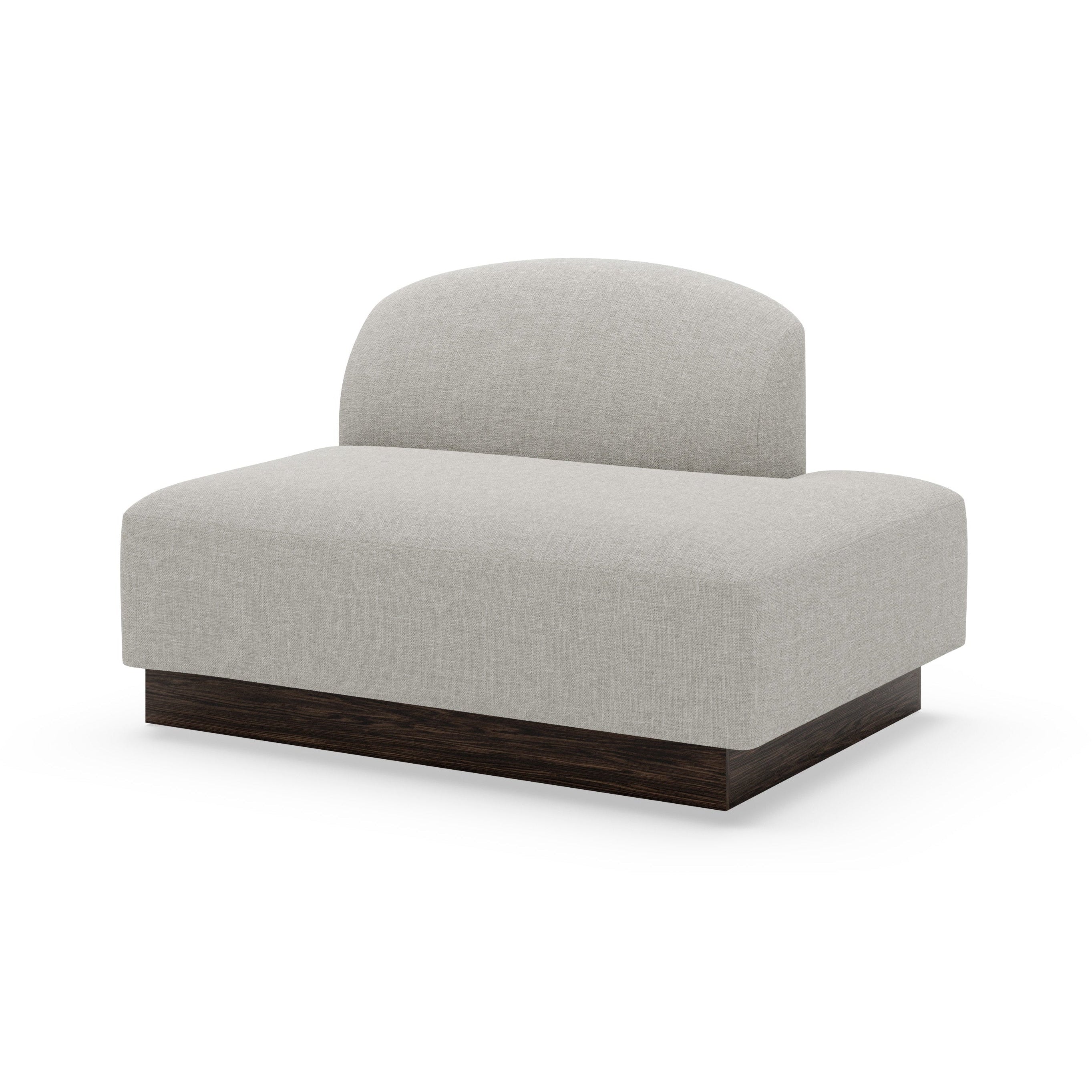 Modulares Sofa SHORE - offenes Endelement rechts, personalisierbar