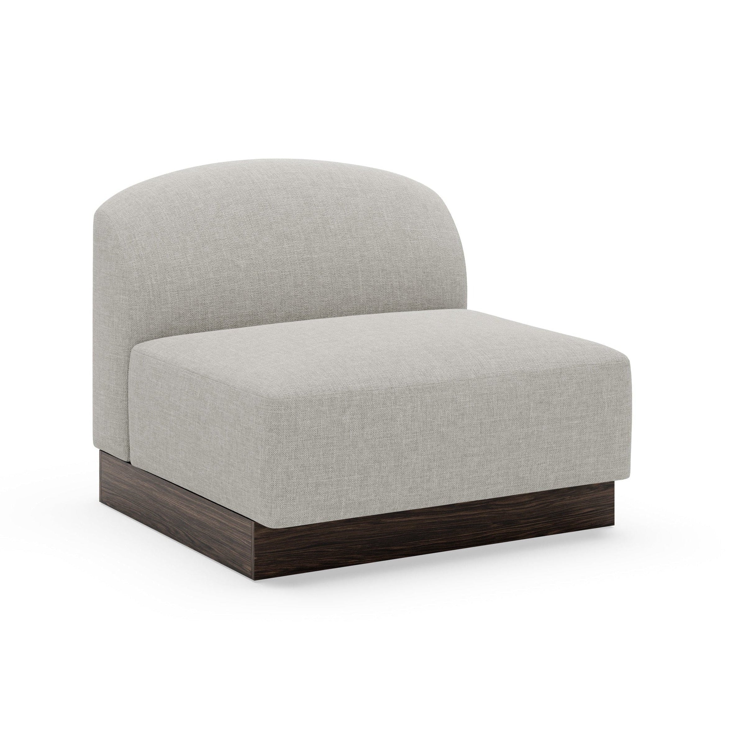 SHORE modular sofa - left-side end element without armrest, customizable