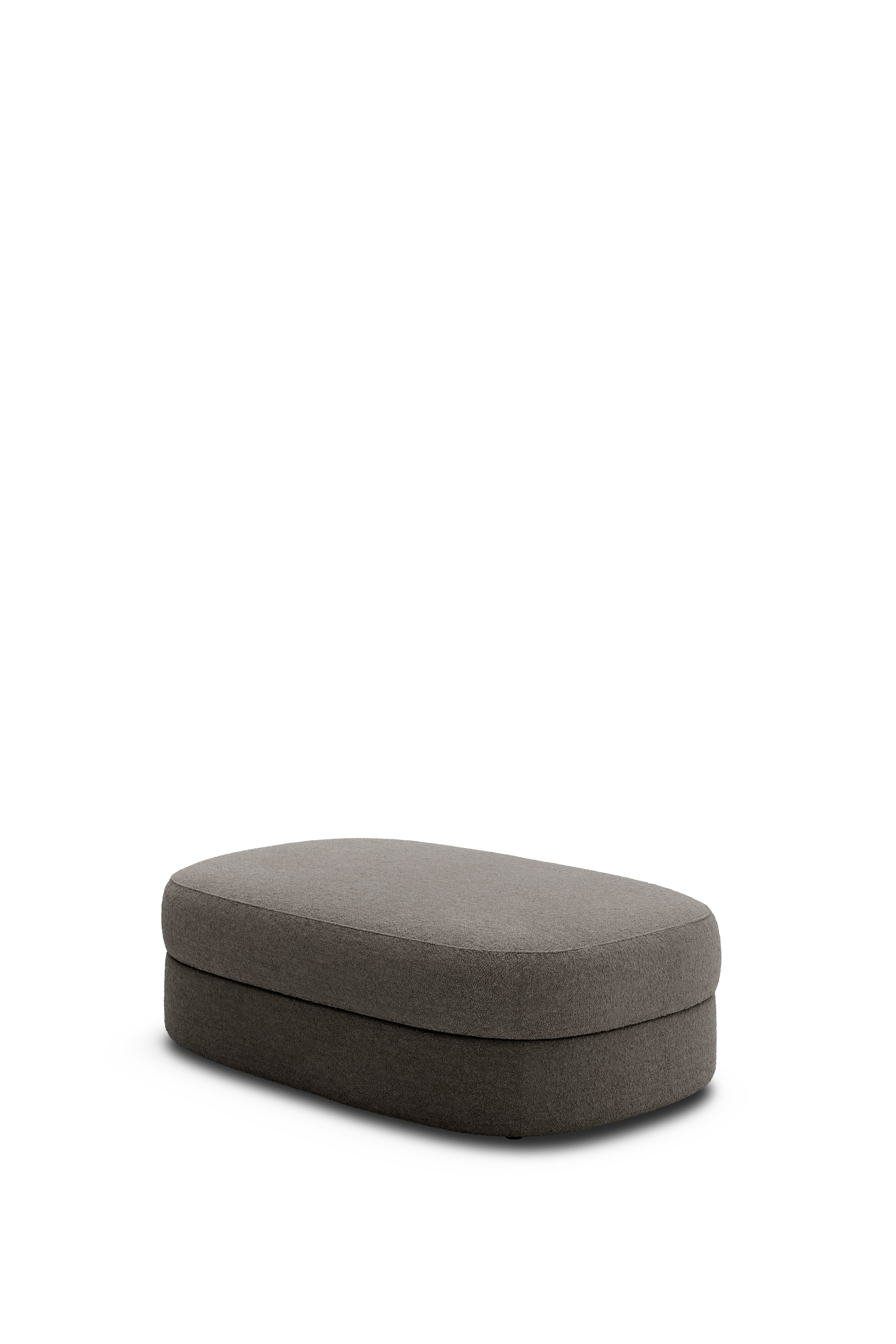 Puff Covent Nevotex Barnum Dark Taupe 10 dunkelgrau