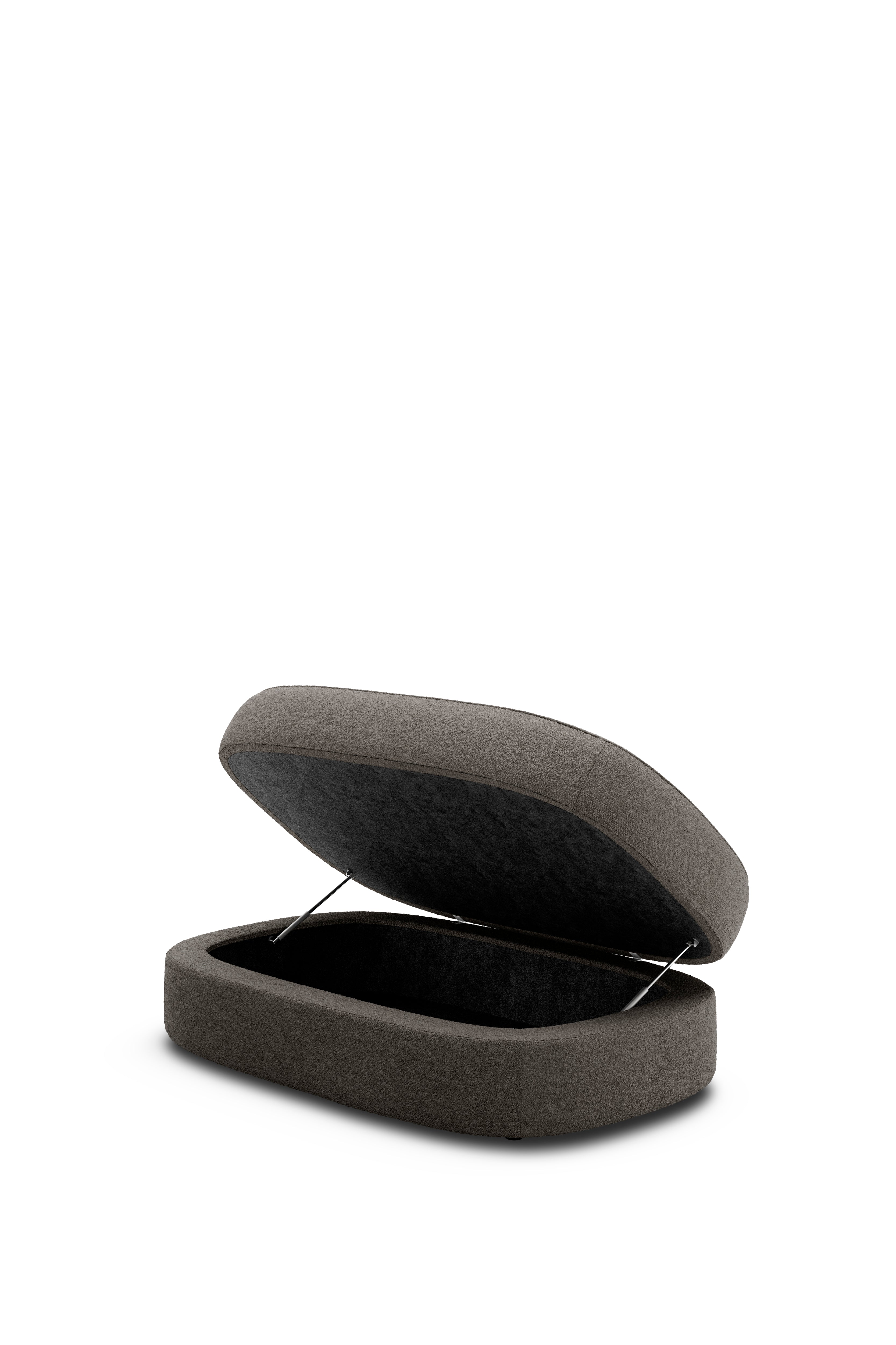 Puff Covent Nevotex Barnum Dark Taupe 10 dunkelgrau