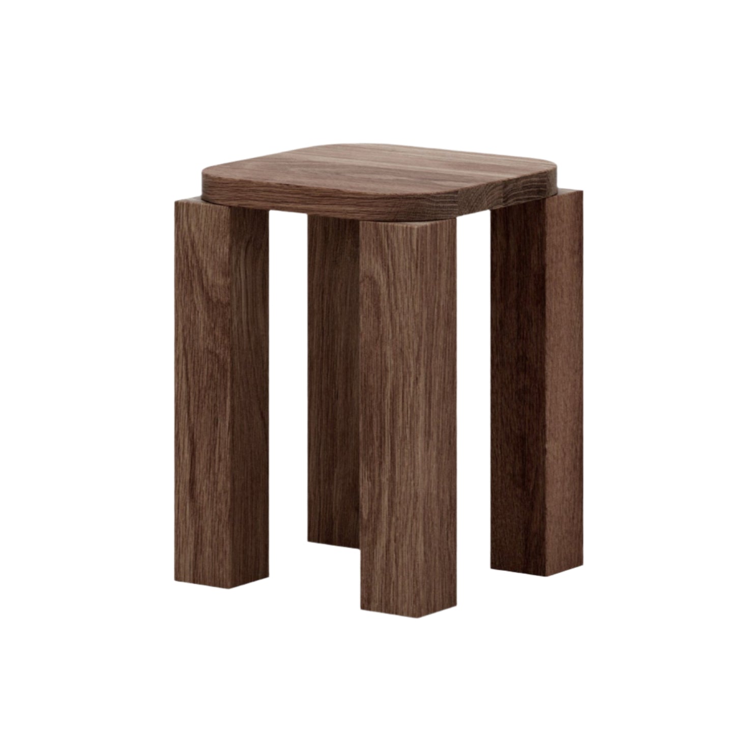 Atlas dark oak stool