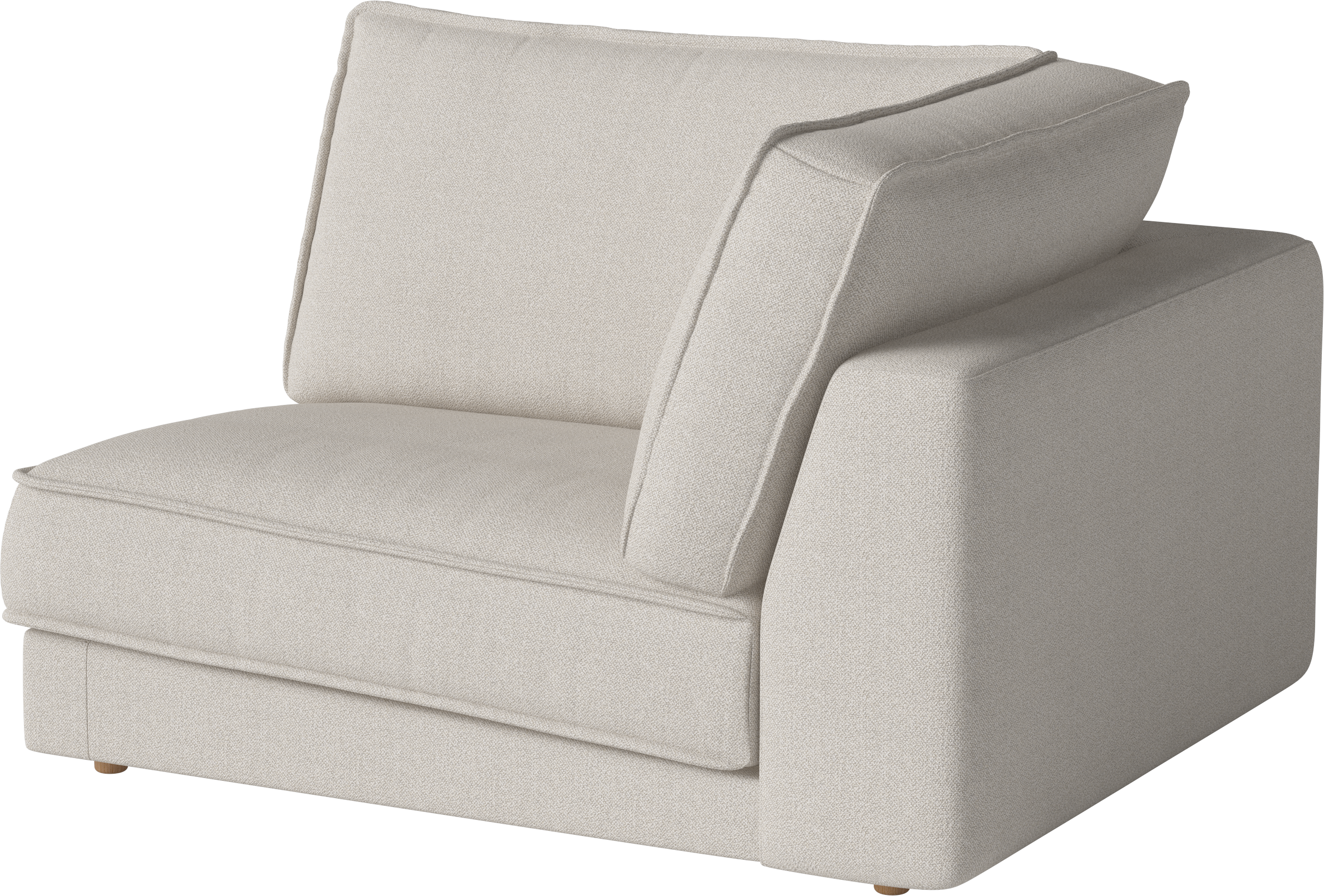 Noora Modular Sofa - ein Eckmodul mit einer Eichenbasis