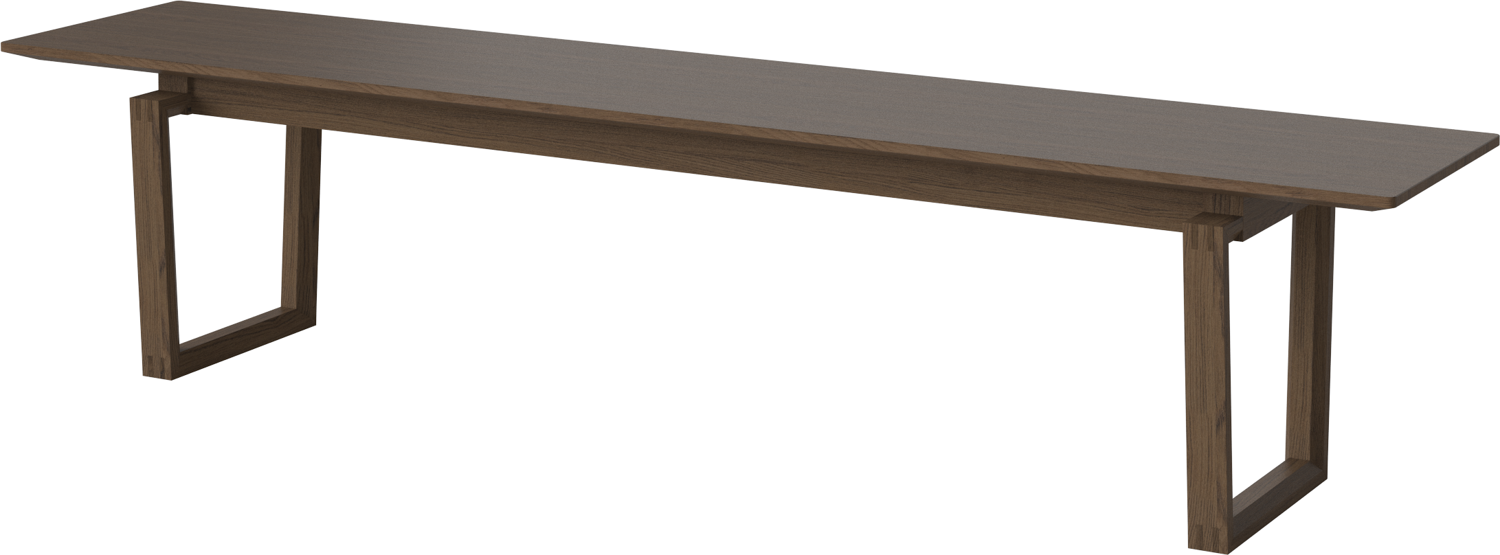 Nord Bank Dark Eiche Holz