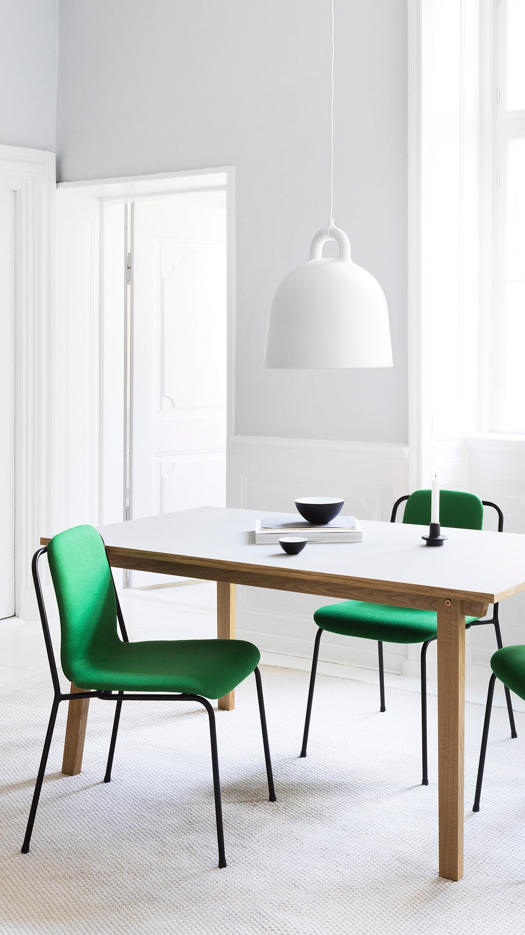BELL white pendant lamp