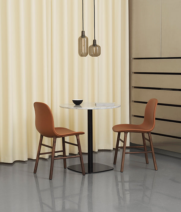 AMP Pendelleuchte Rauchglas mit schwarzem Marmor