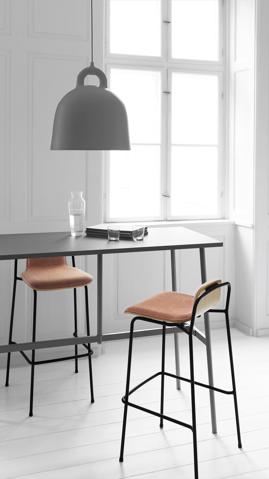 BELL gray pendant lamp