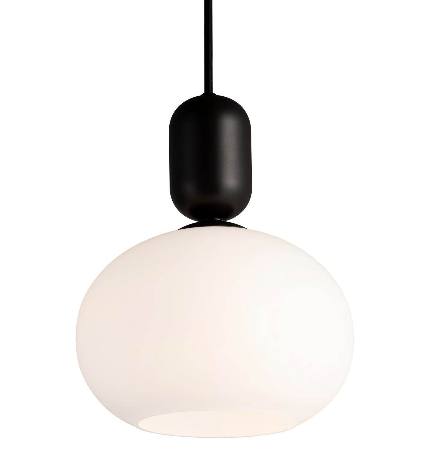 Lampe Notti Oval Schwarz