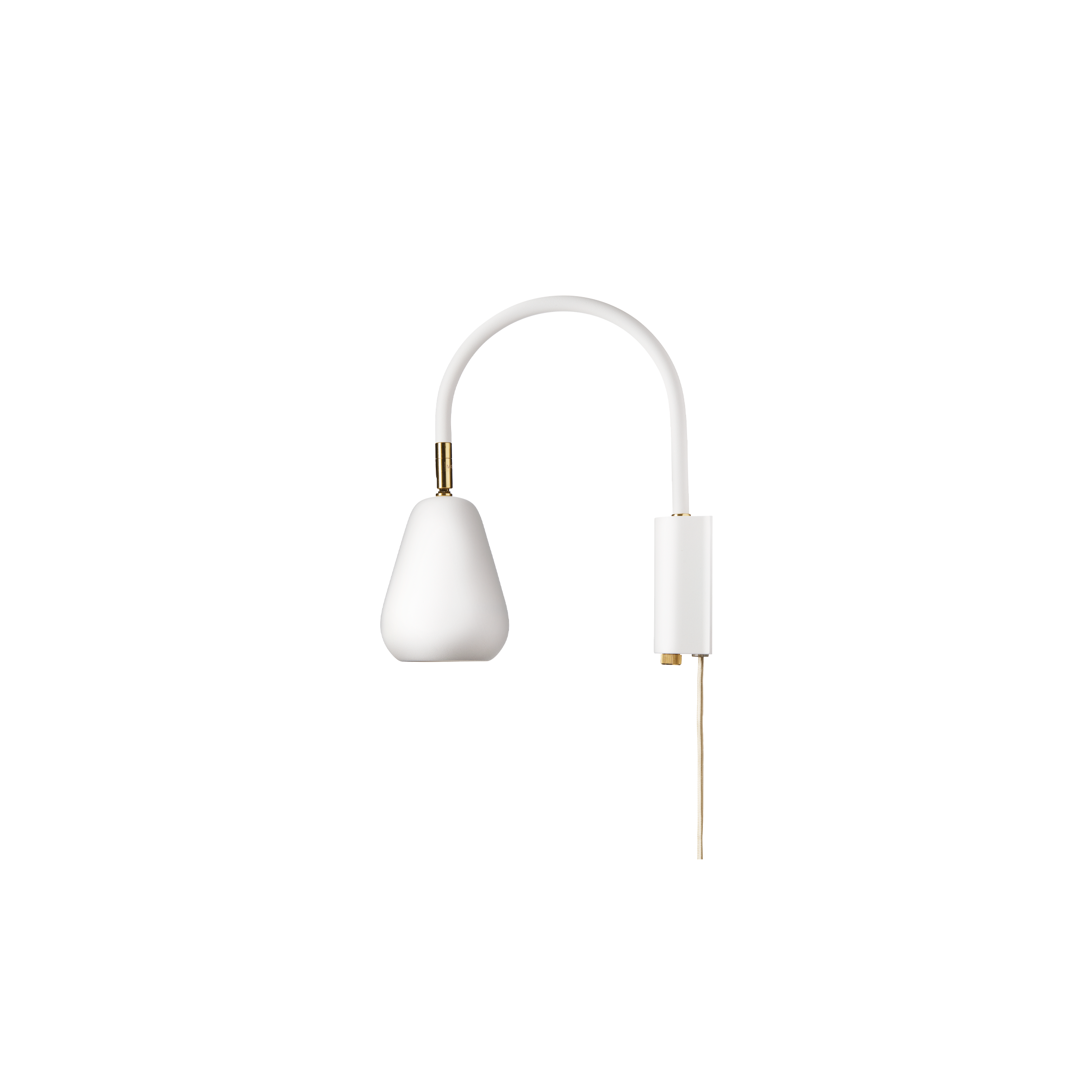 Adjustable wall lamp ANOLI gold with white