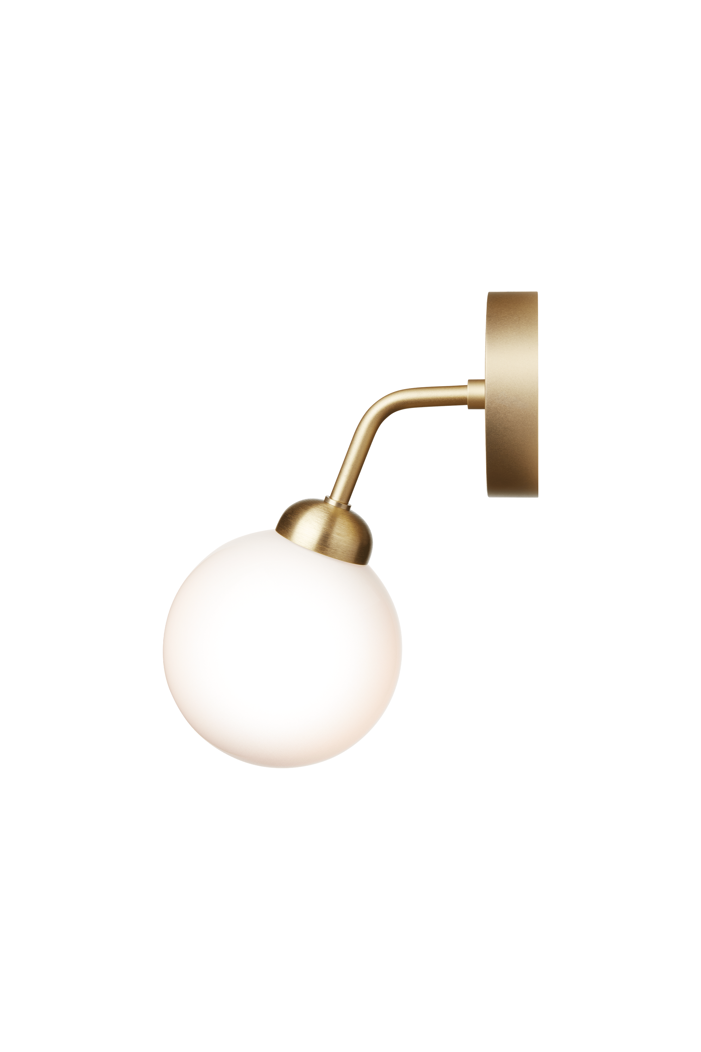 APIALES Wall Lamp in Brass with Opal Glass