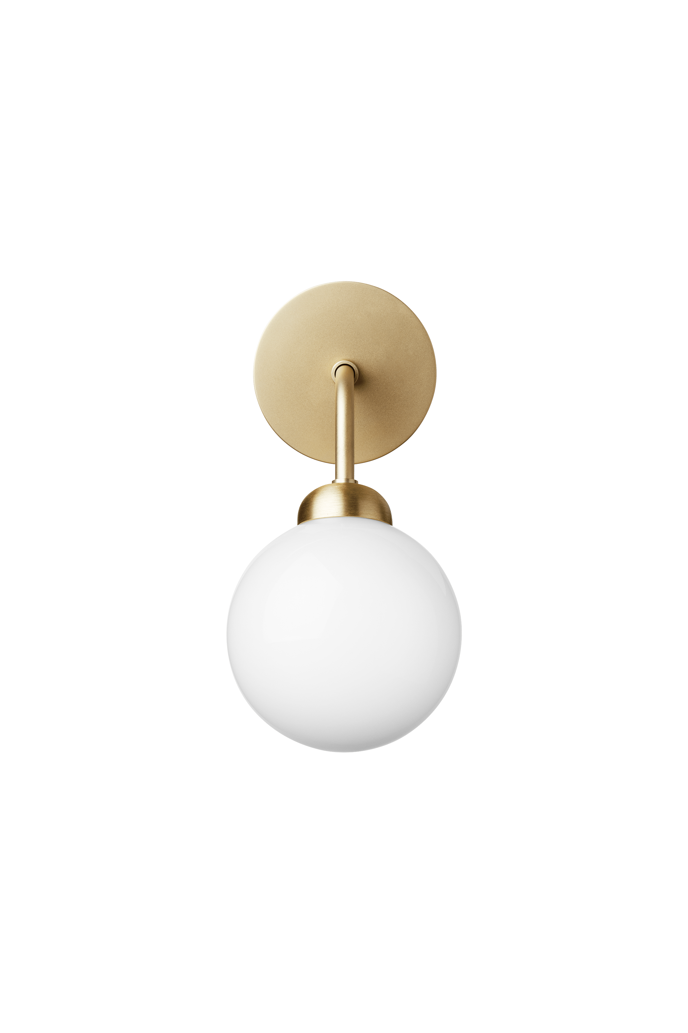 APIALES Wall Lamp in Brass with Opal Glass
