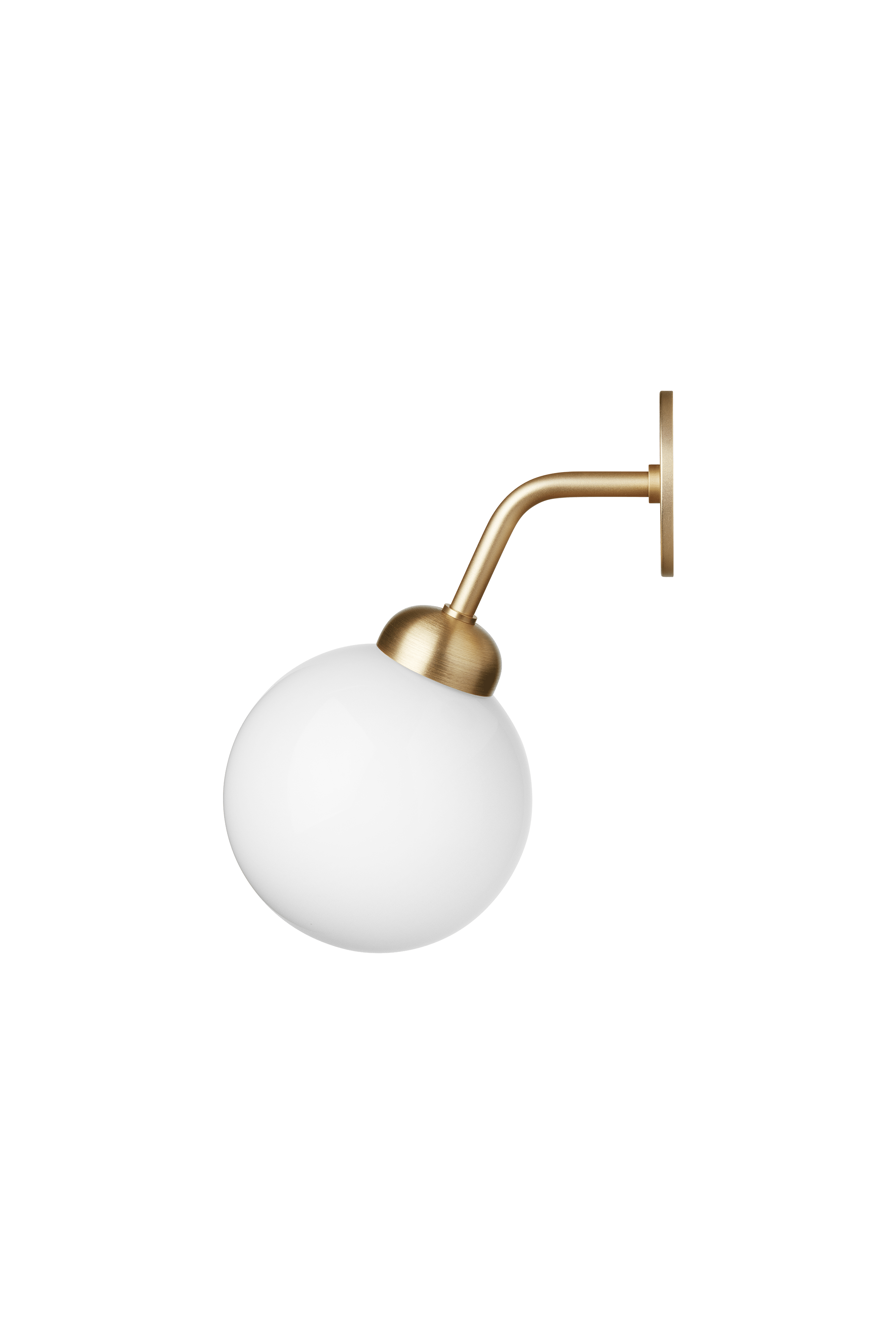 APIALES Wall Lamp in Brass with Opal Glass