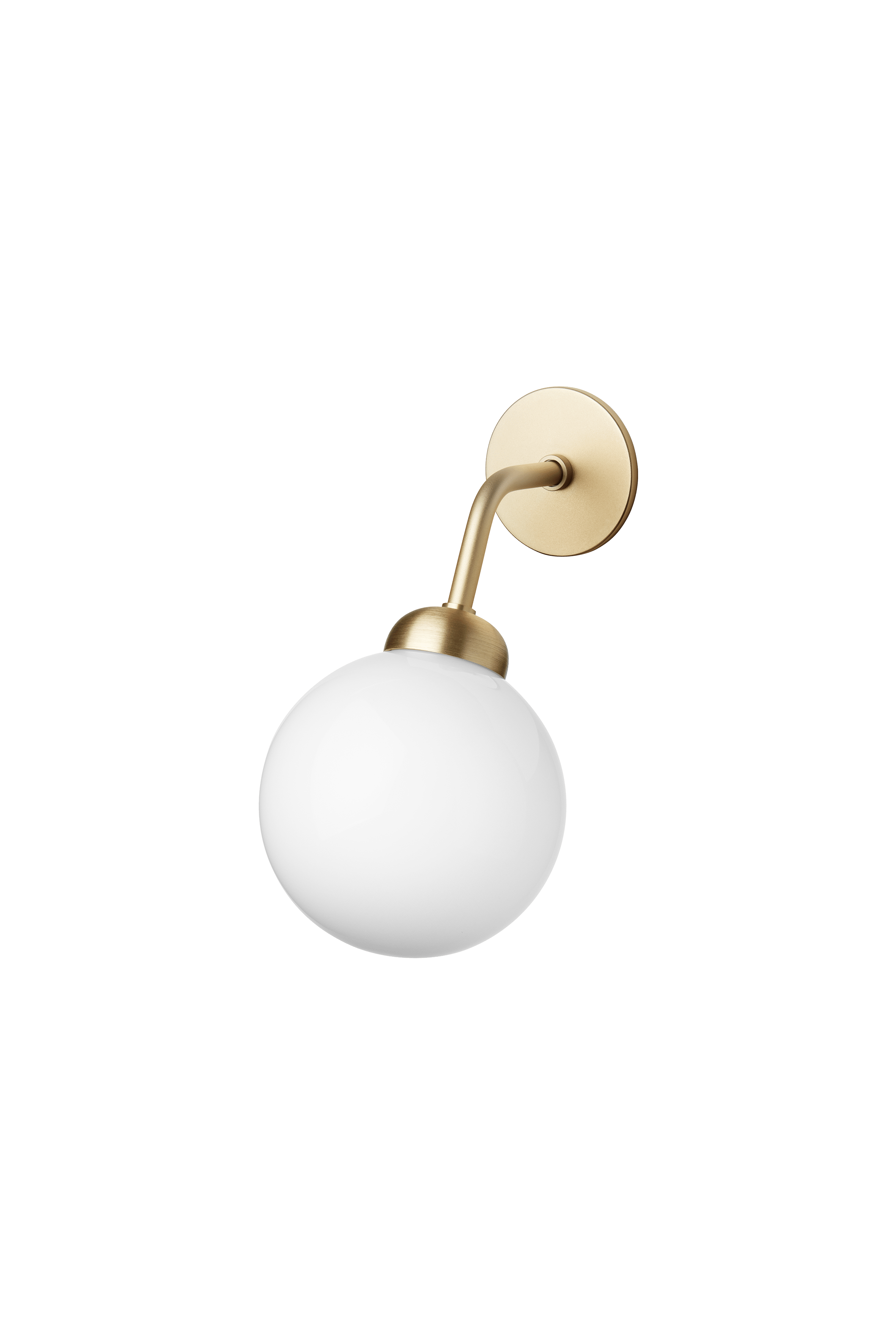 APIALES Wall Lamp in Brass with Opal Glass