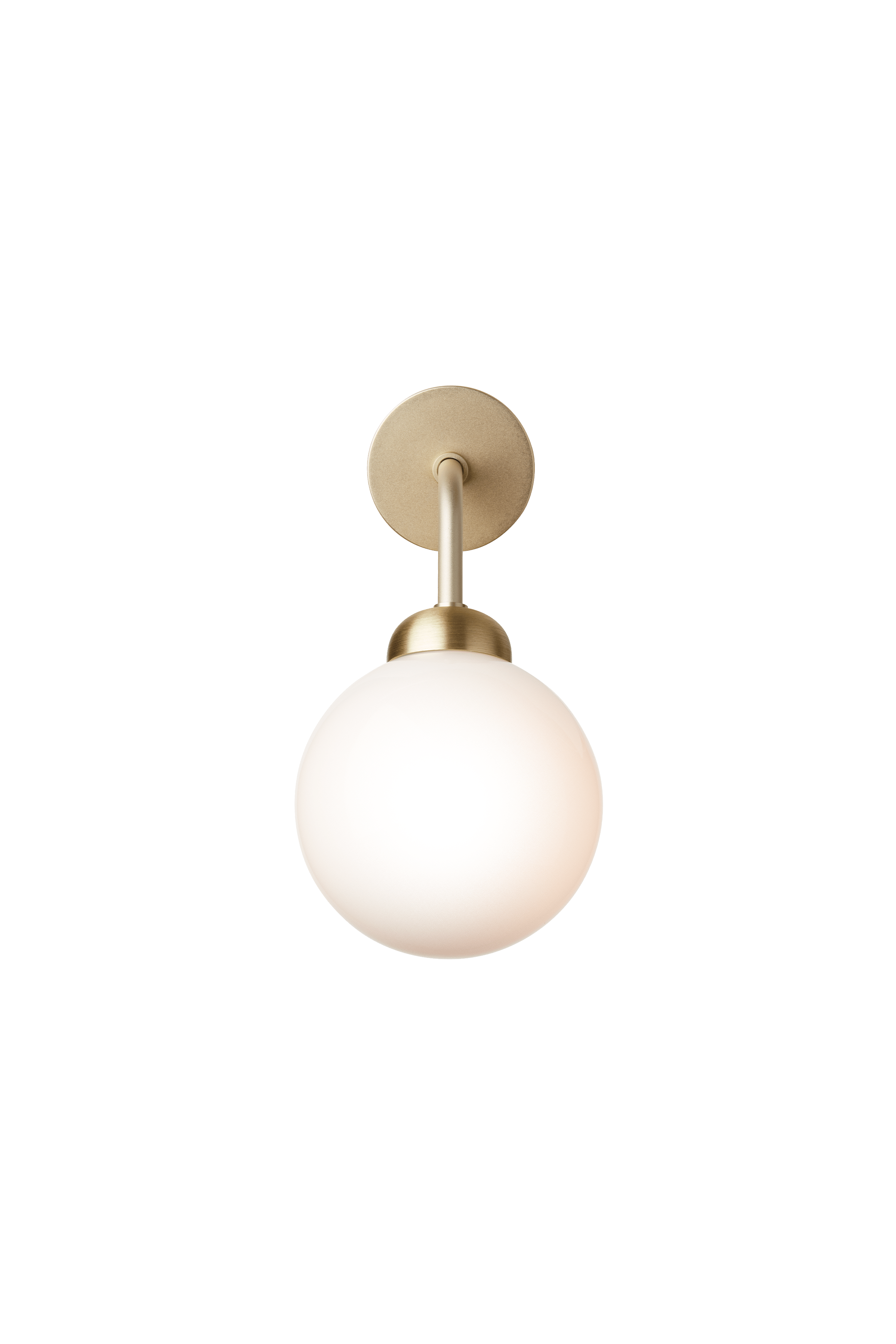 APIALES Wall Lamp in Brass with Opal Glass