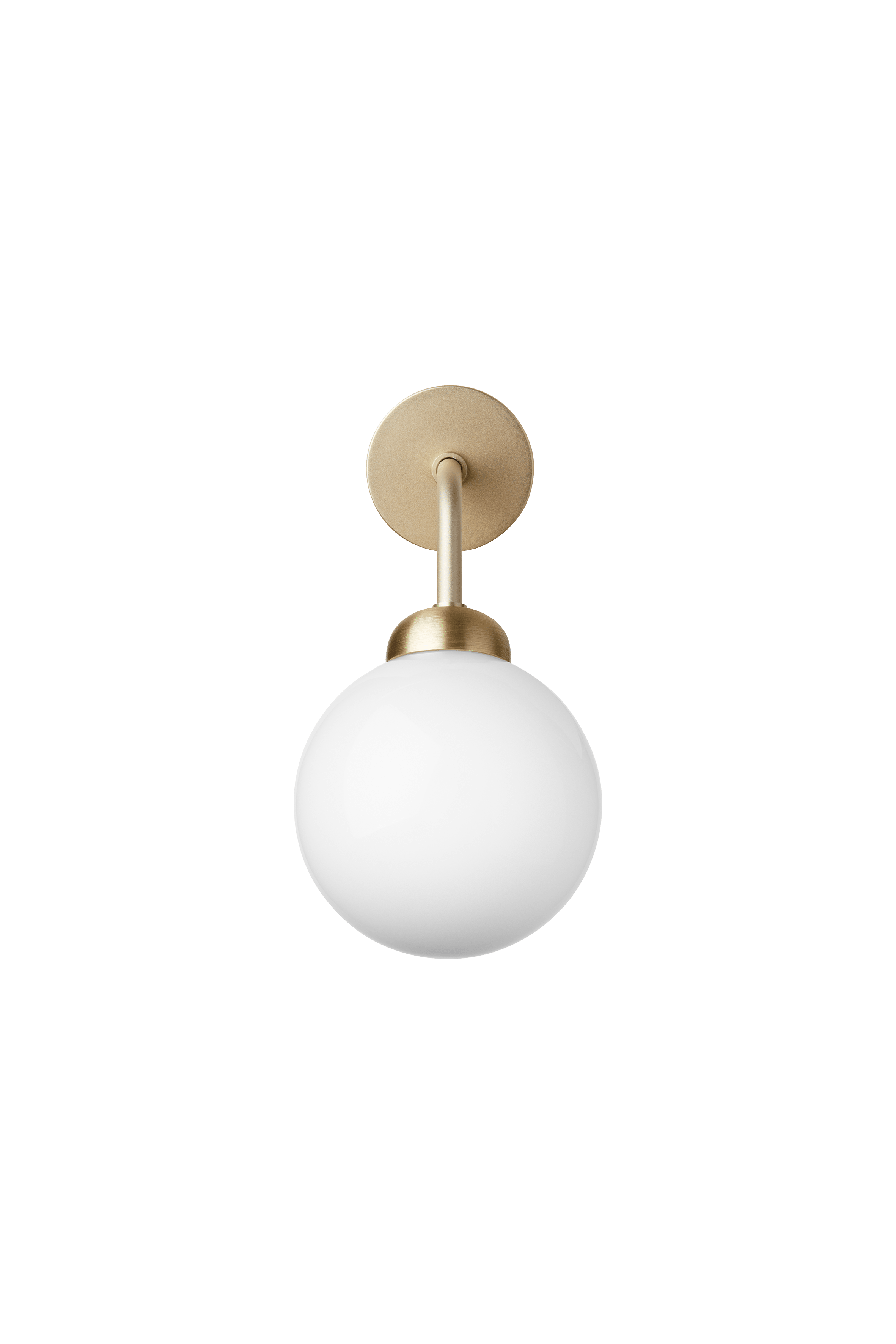 APIALES Wall Lamp in Brass with Opal Glass