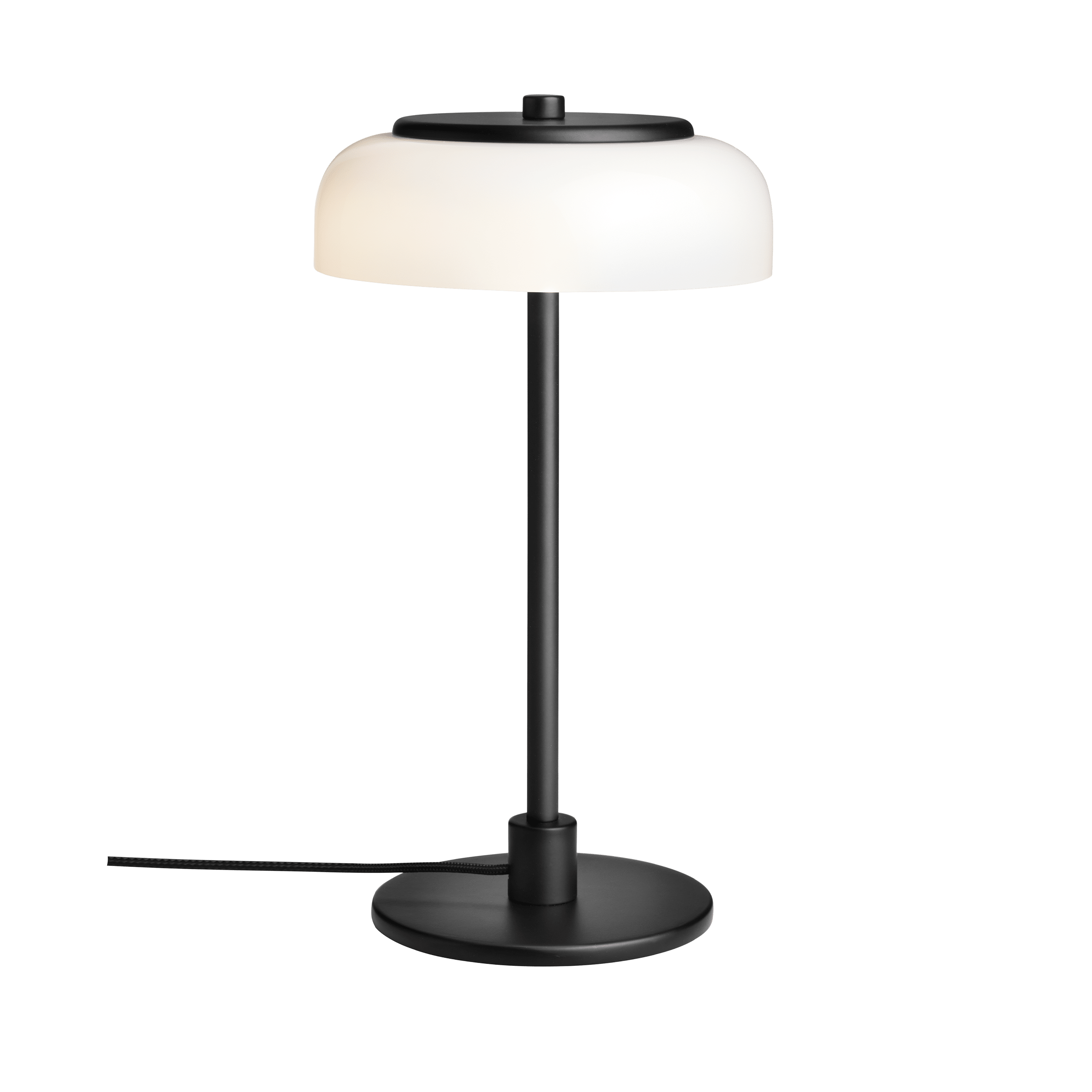 BLOSSI Table Lamp Black with Opal Glass