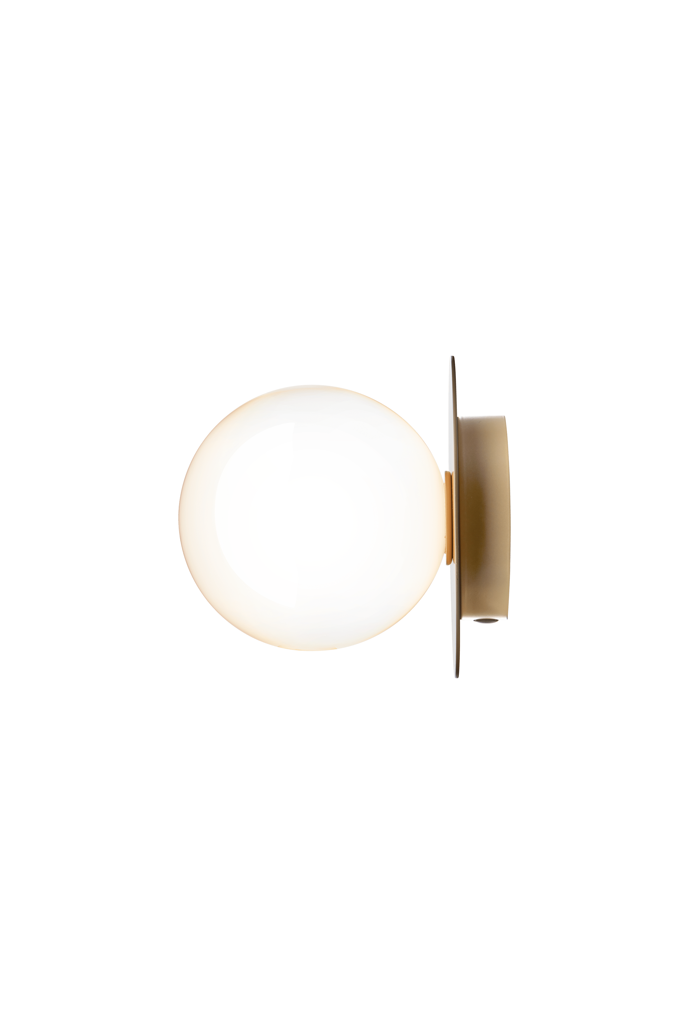 LIILA Gold Recessed Wall Sconce with Opal Glass