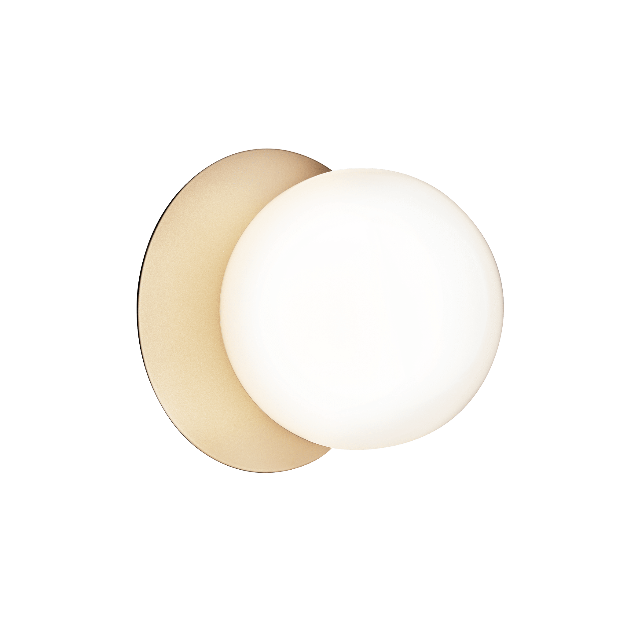 LIILA Gold Recessed Wall Sconce with Opal Glass