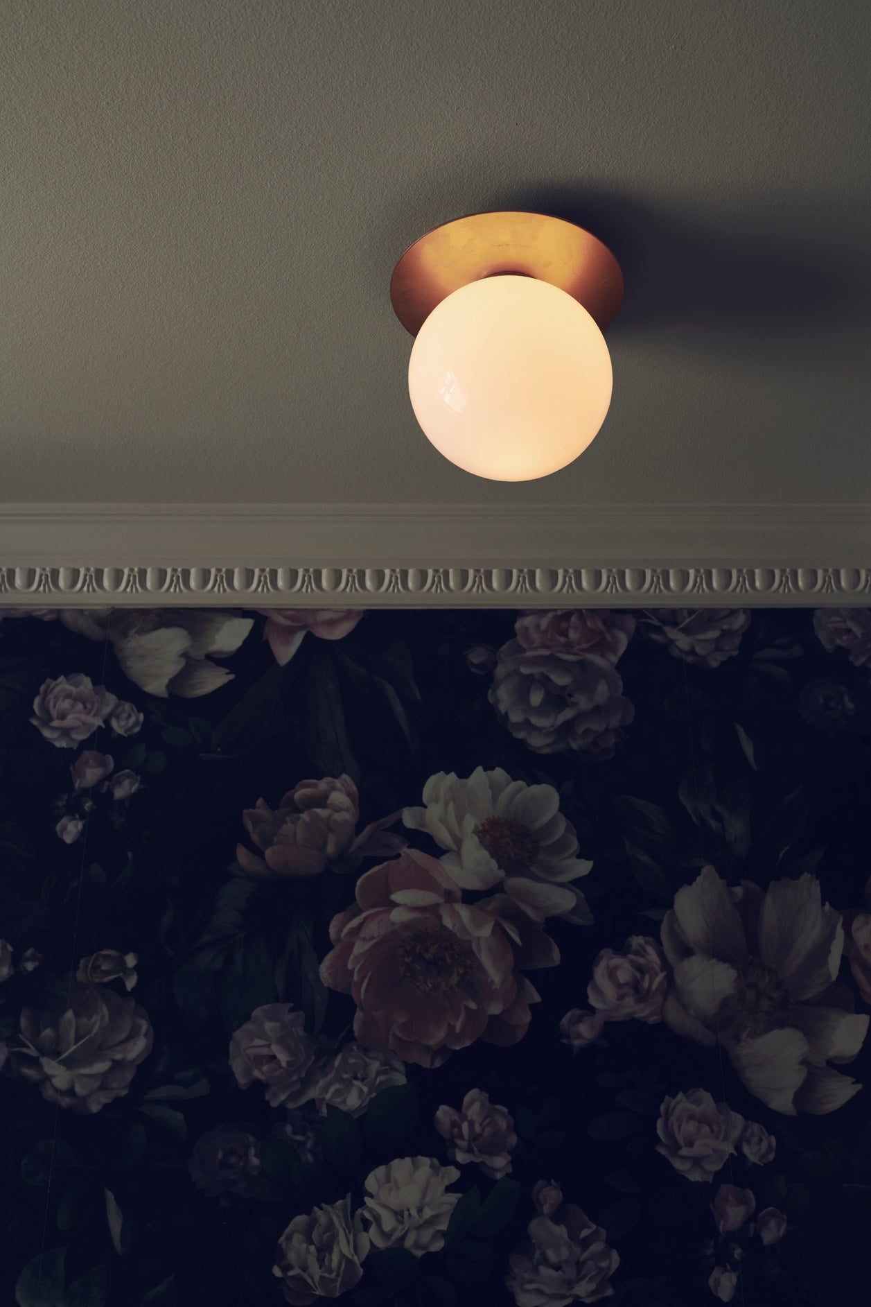 LIILA Gold Recessed Wall Sconce with Opal Glass