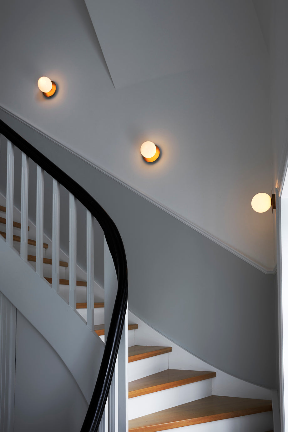 LIILA Gold Recessed Wall Sconce with Opal Glass
