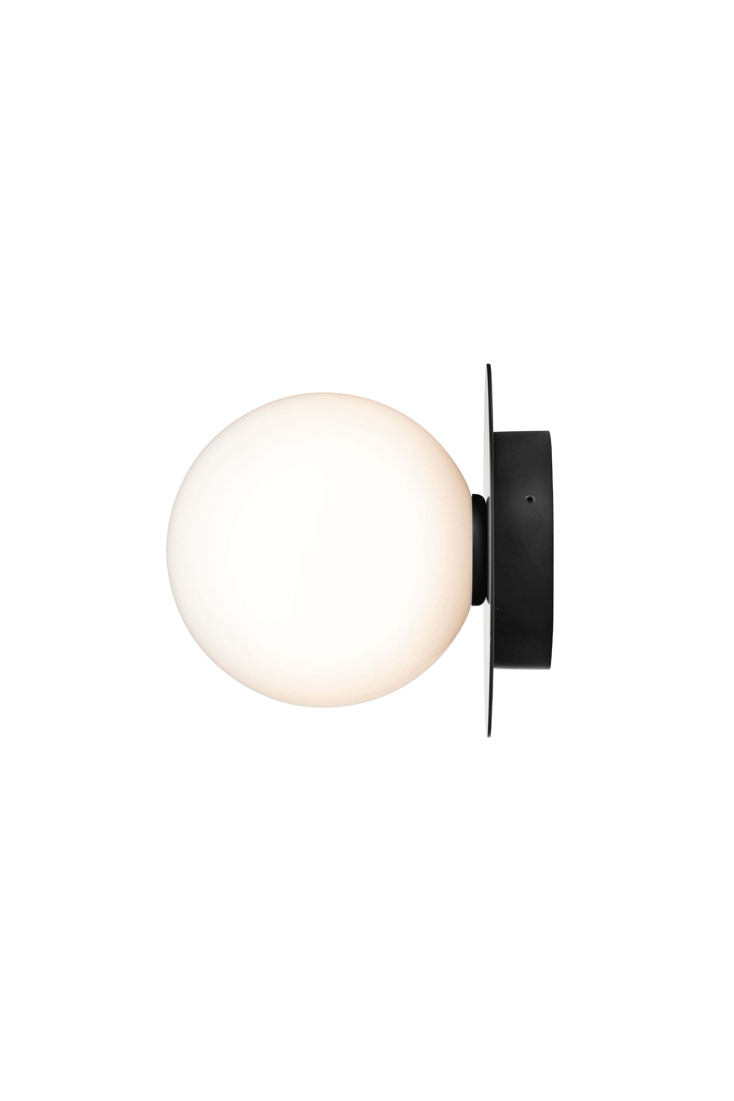 Outdoor Wall Light LIILA Black with Opal Glass