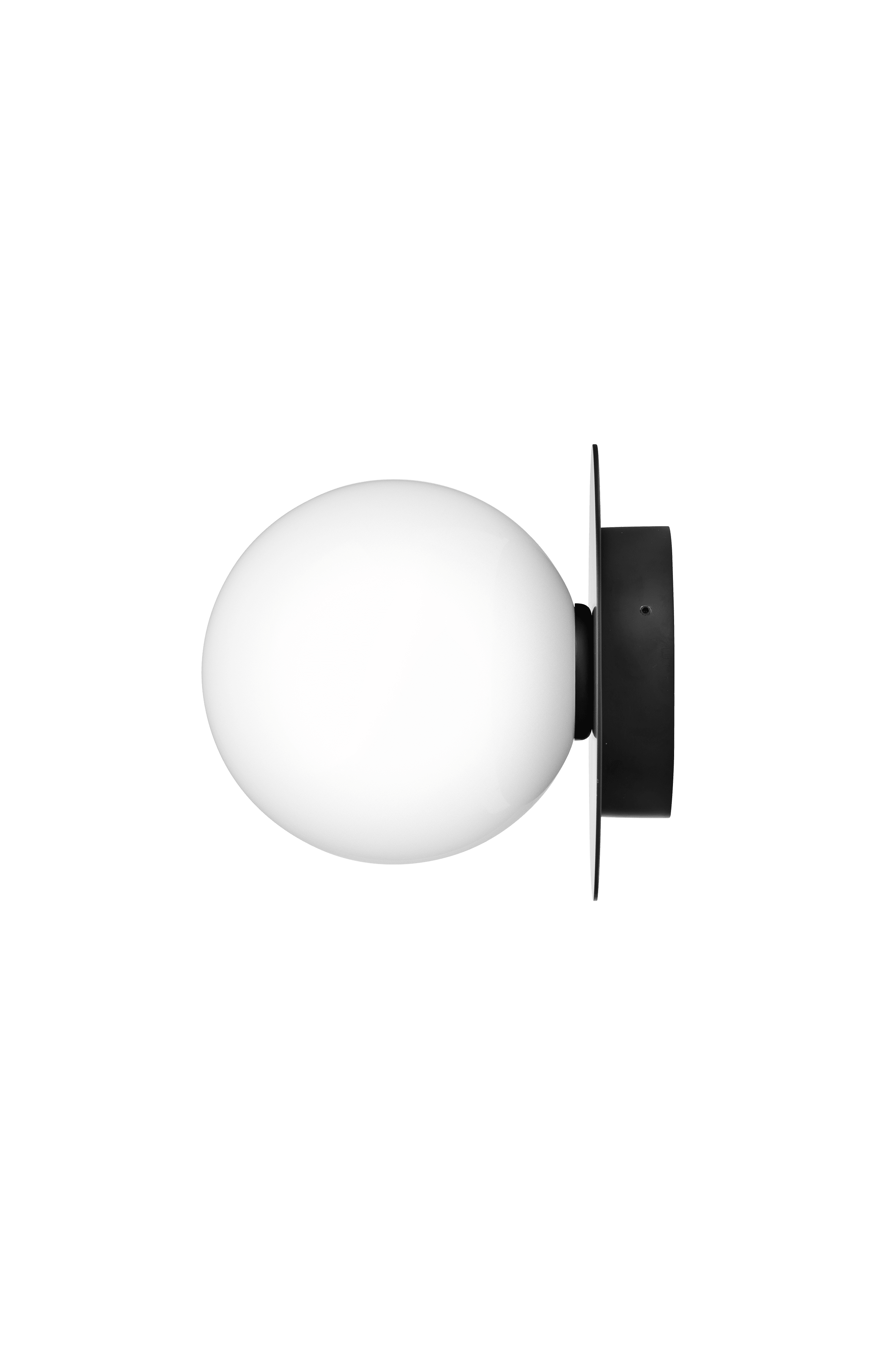 Outdoor Wall Light LIILA Black with Opal Glass