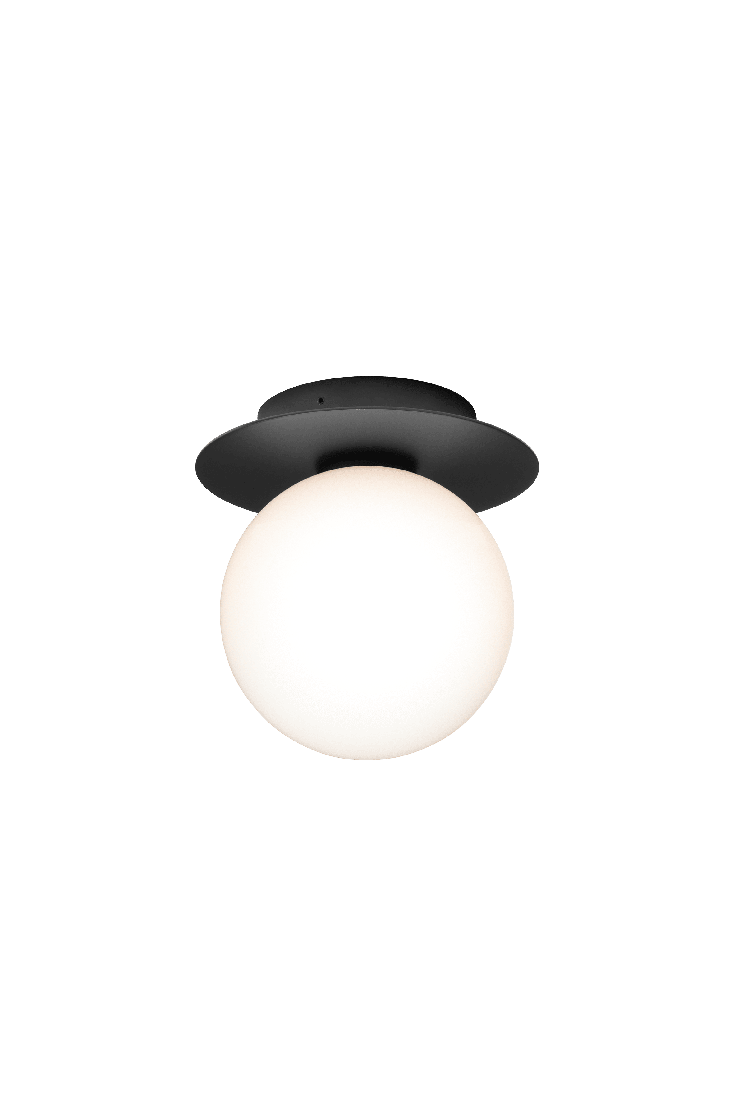 Outdoor Wall Light LIILA Black with Opal Glass